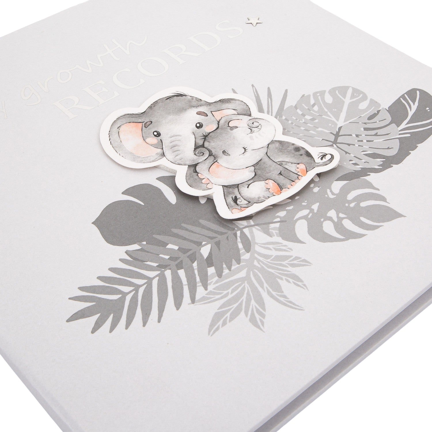 Elephant Themed Cute Baby Growth Records Book with 32 Pages to Personalise Image 2