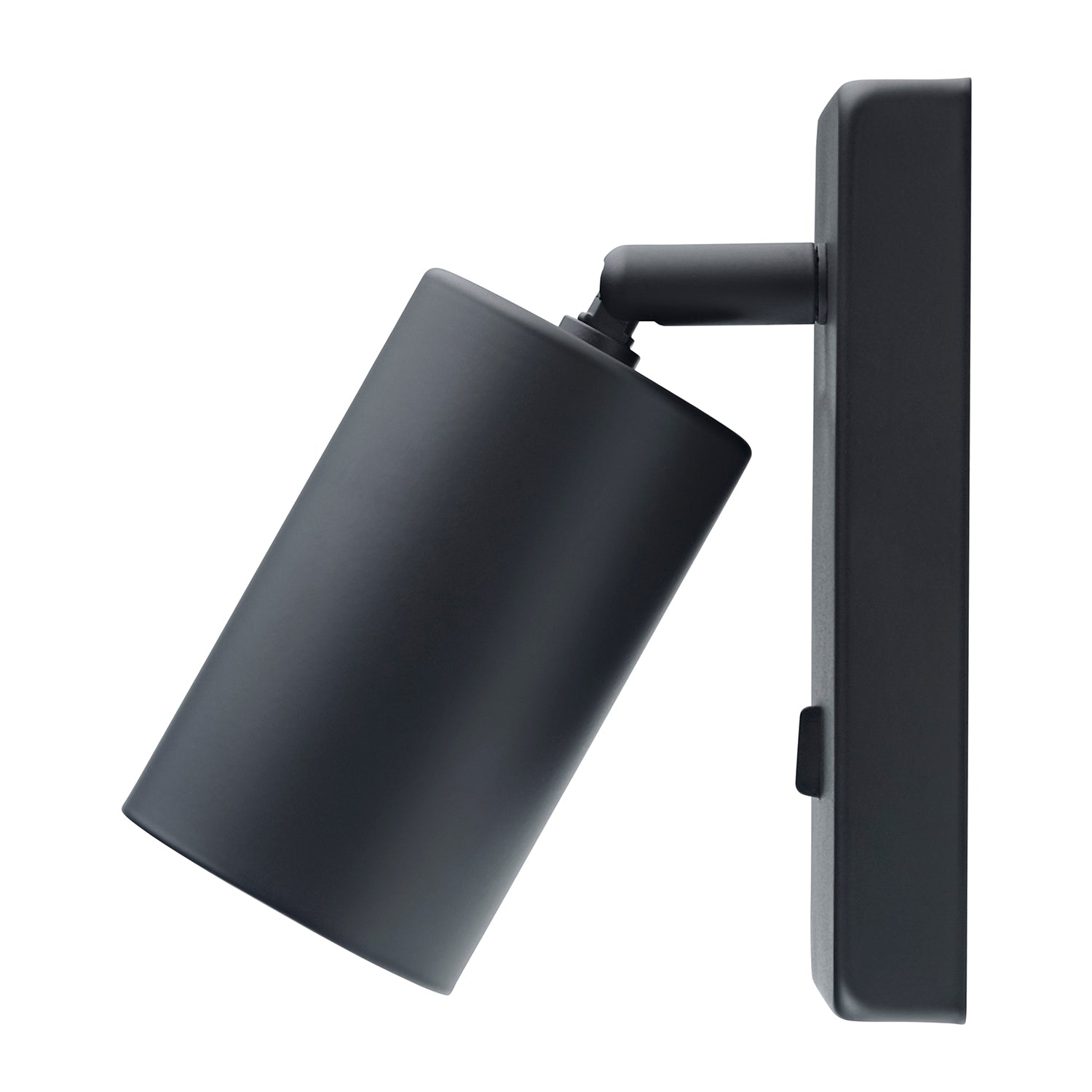 Designer LED Powered Matte Black Metal Spot Wall Light with Switch Image 2