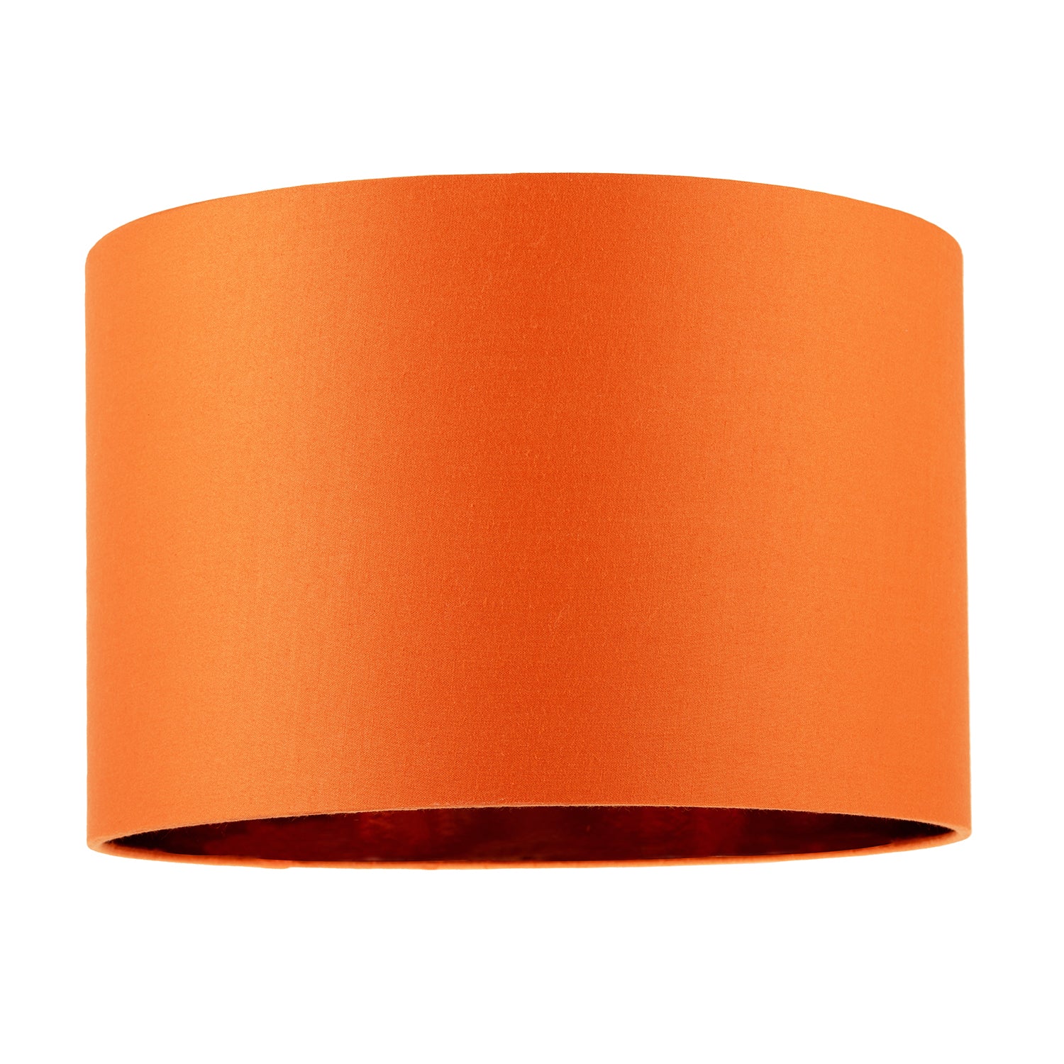 Contemporary Vivid Orange Cotton 12" Table Base or Pendant Lamp Shade Image 1