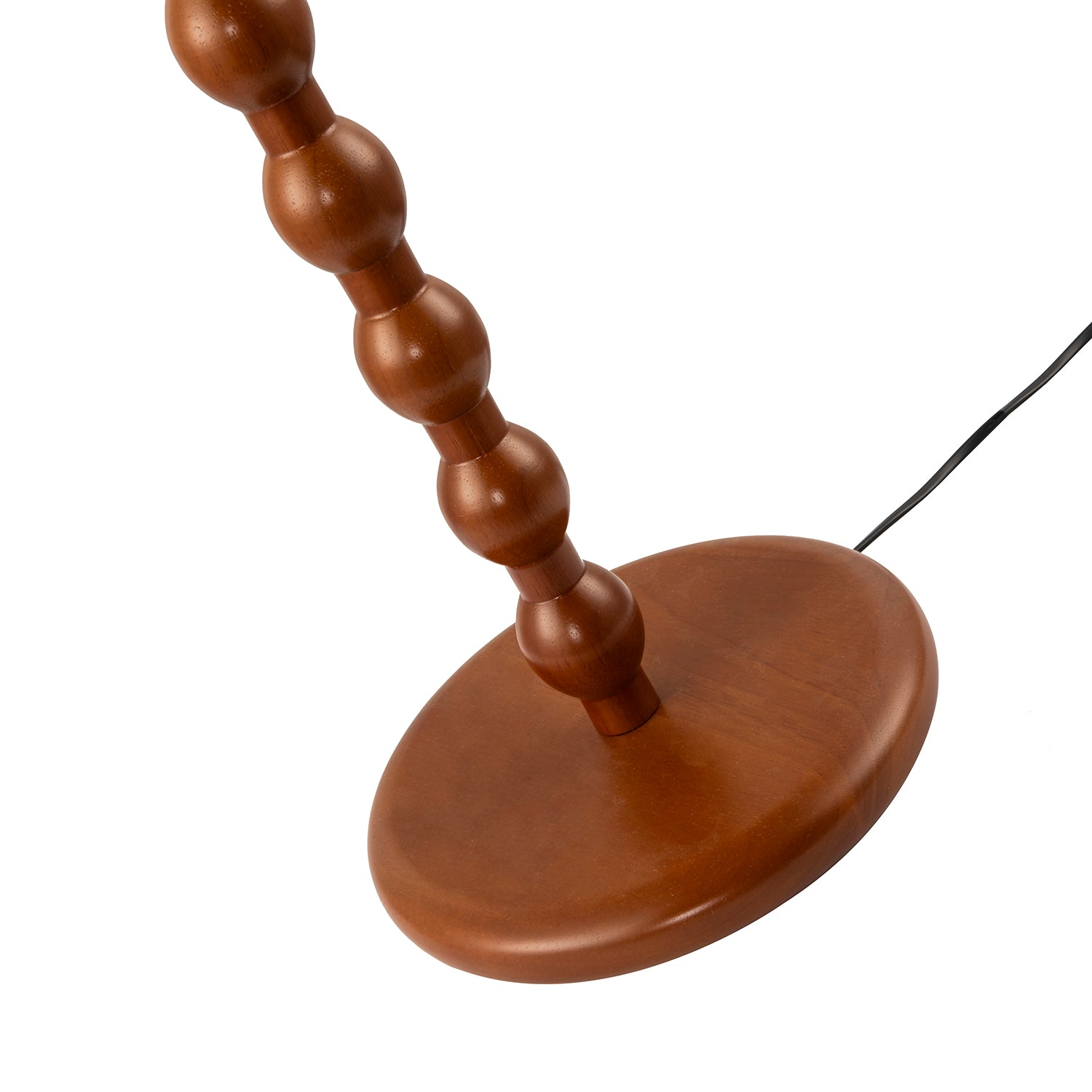 Classic Mahogany Wooden Classic Floor Light Base with Ball Pole Design Image 2