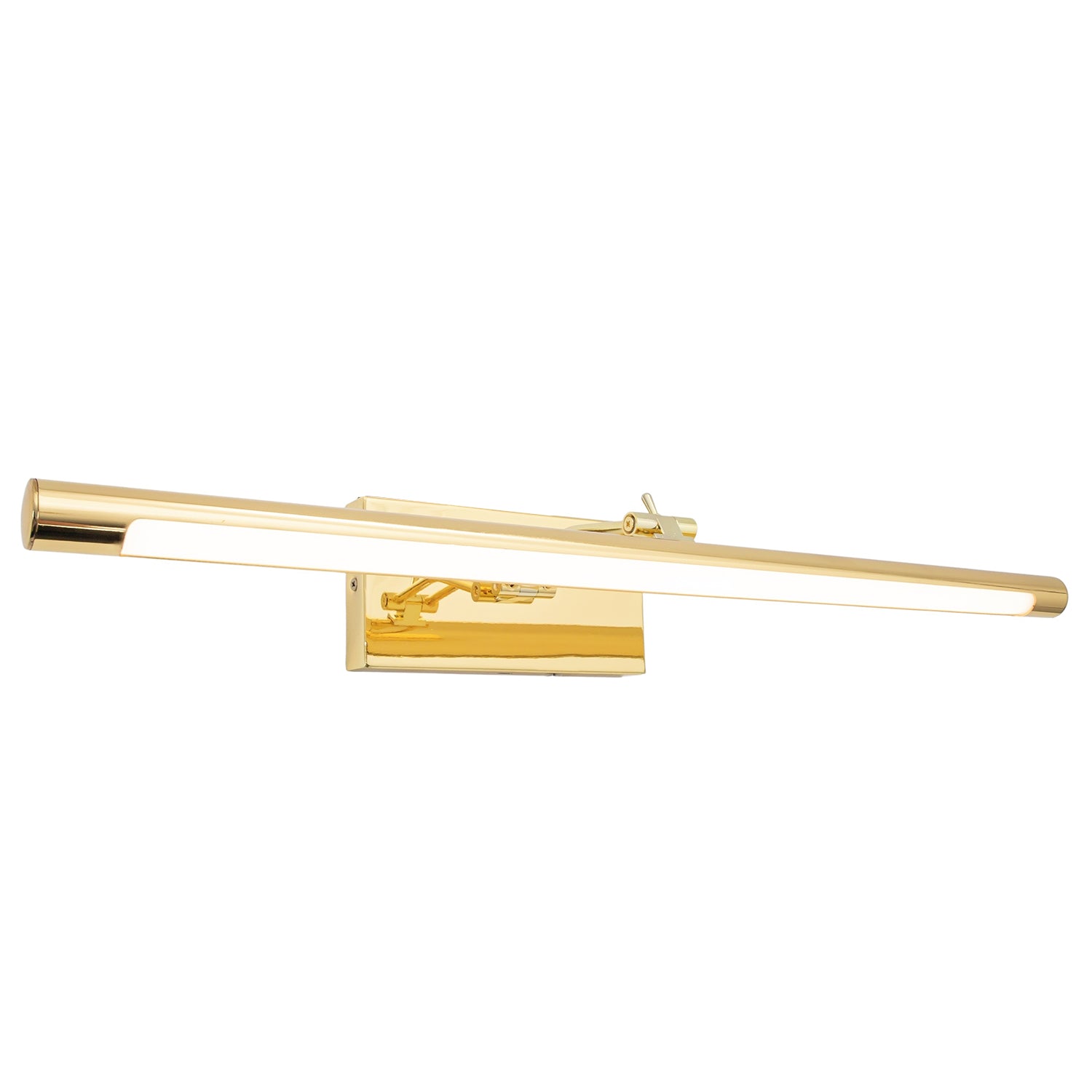 Polished Gold Wireless Rechargeable 5w LED Touch Dimmable Picture Wall Light Image 1