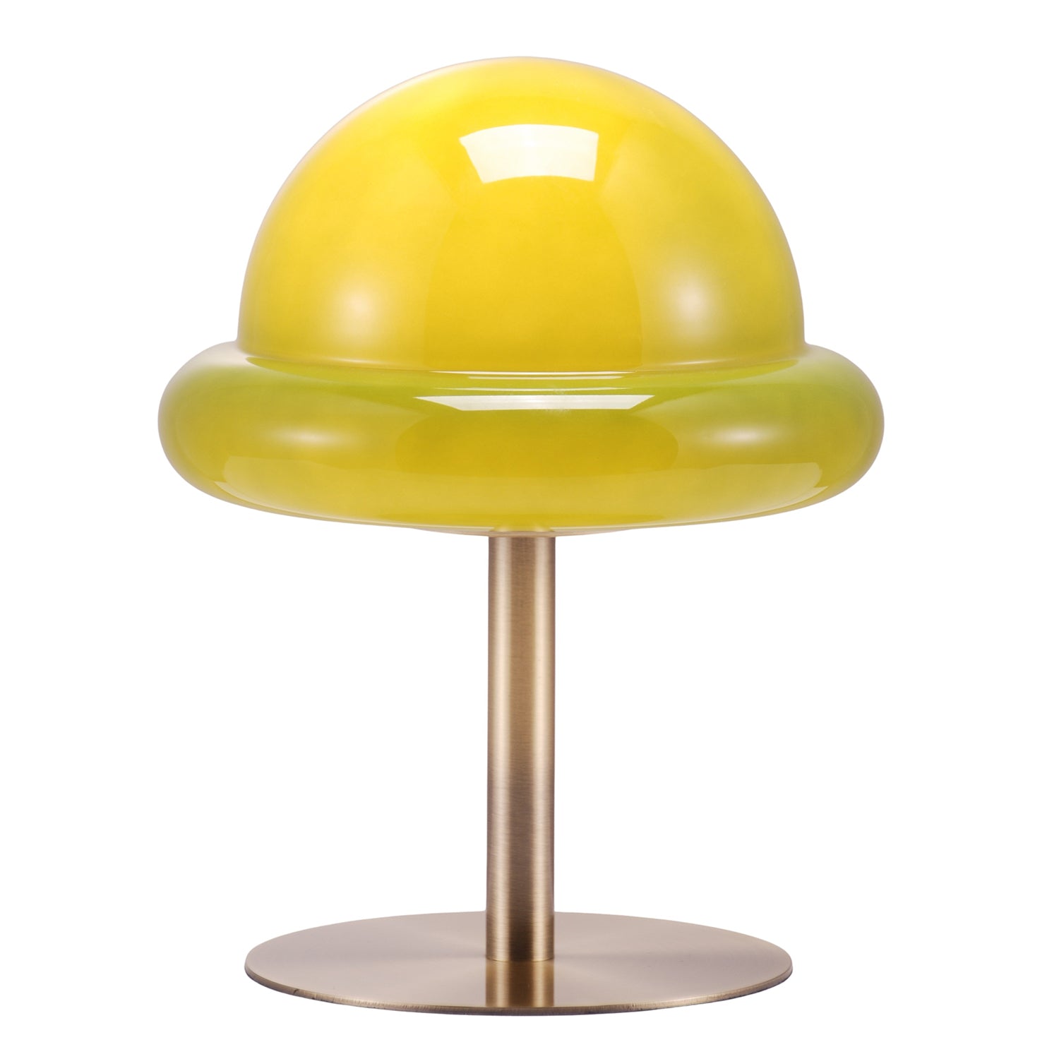 Traditional Antique Brass Bankers Desk Lamp with Green Mushroom Glass Shade Image 2