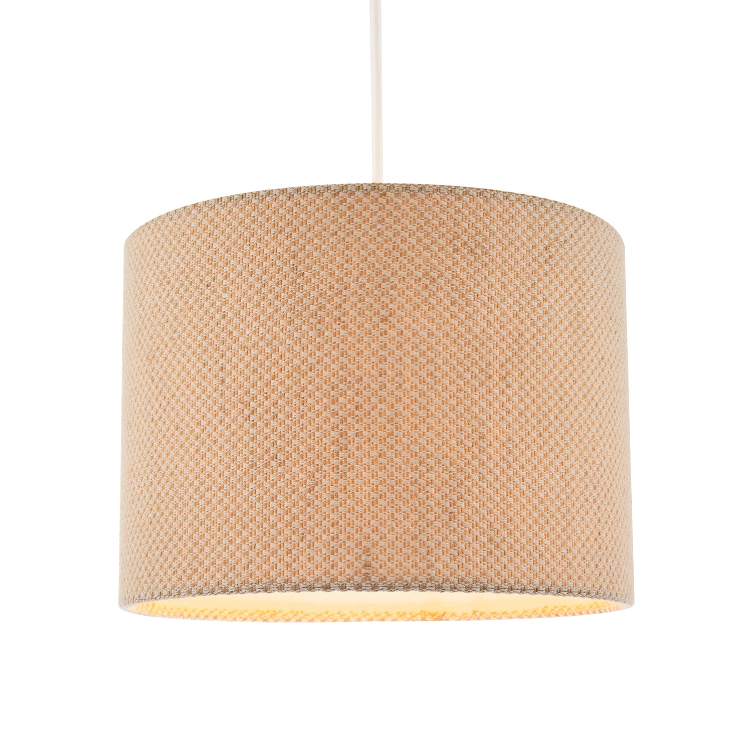 Two Tone Natural Linen Fabric in Taupe with Inner White Cotton Lining Image 2