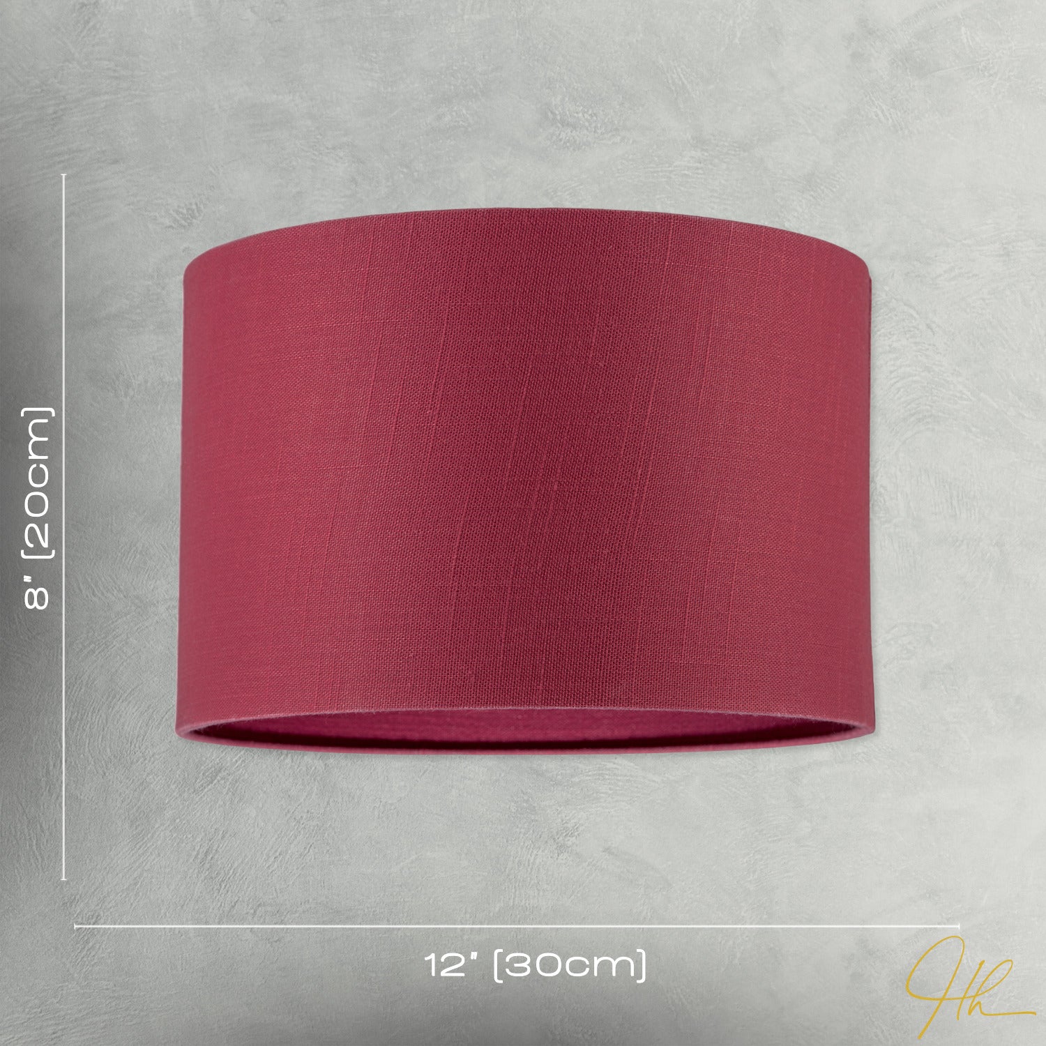 Modern Chic Chrysanthemum Textured Linen Fabric Circular Lamp Shade Image 7