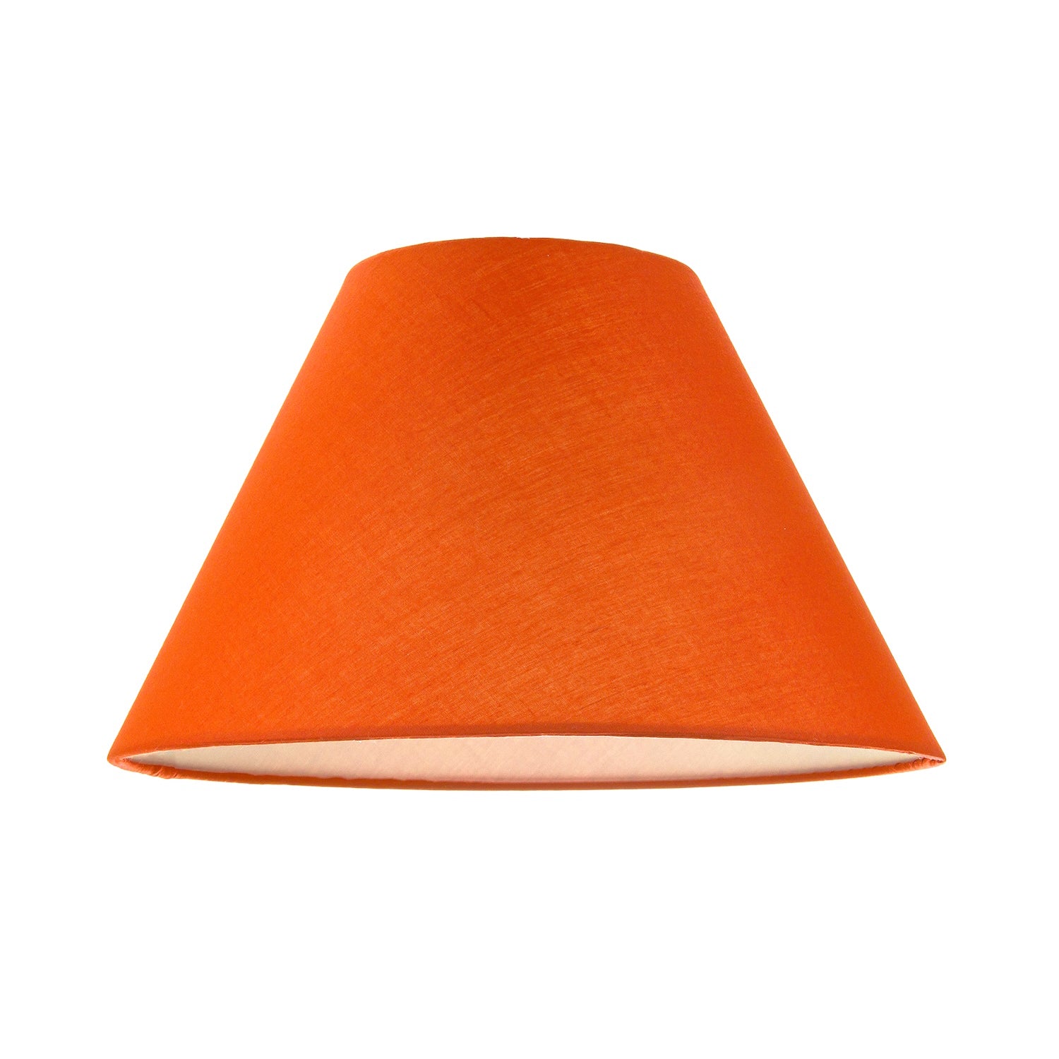 10 Inch Vivid Orange Cotton Coolie Shade for Table Lamp or Pendant Image 1