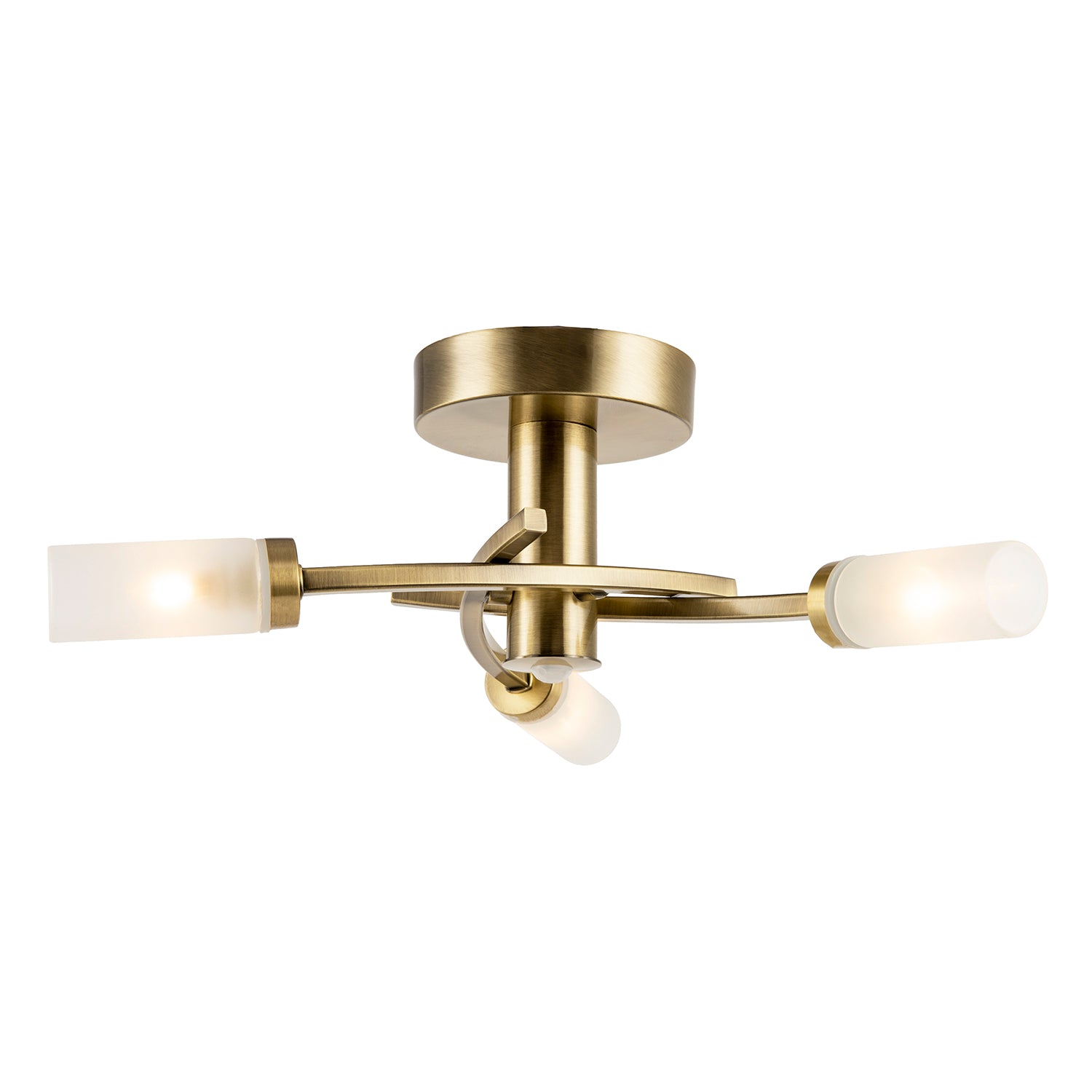 Sensor Bathroom Ceiling Light in Antique Brass with Multi Functions Image 2
