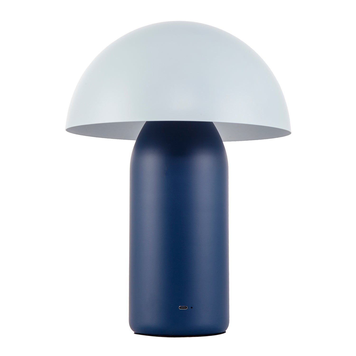 Modern Rechargeable Mushroom Lamp in Two Tone Blue with Touch Button Image 1