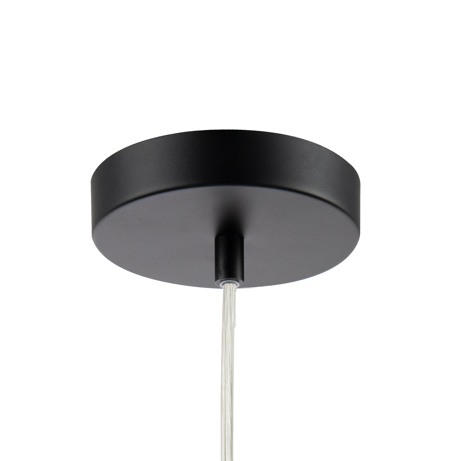 Traditional Vintage Lantern Pendant Light in Matte Black with Glass Shade Image 4