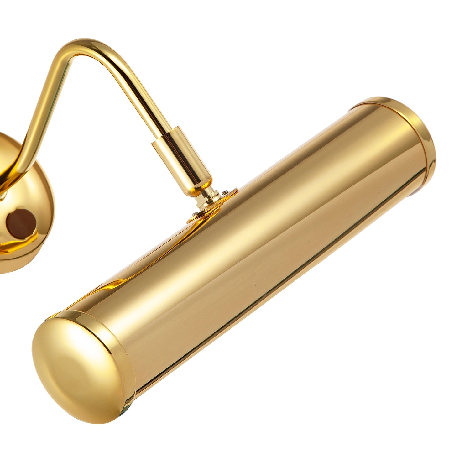 Classic Traditional Picture Wall Light in Polished Gold with Switch Button Image 2