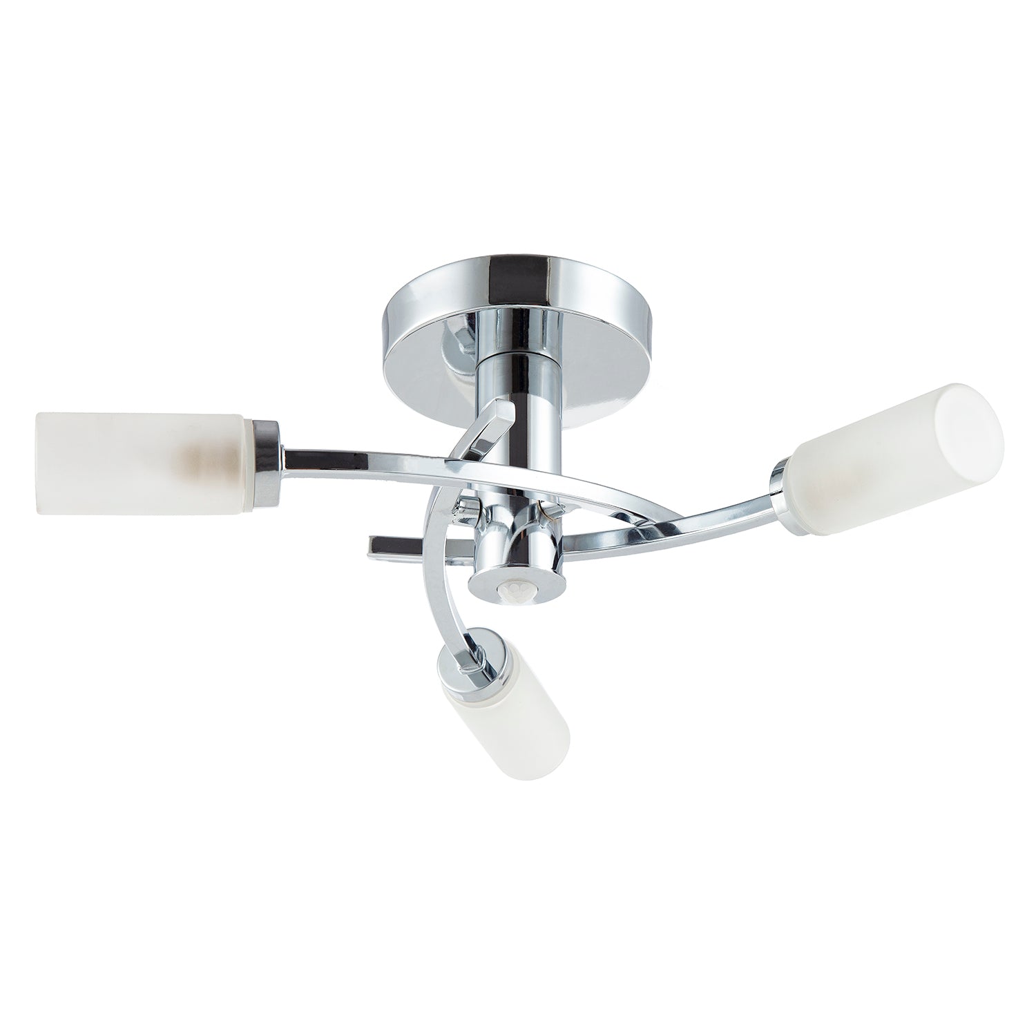 Modern Sensor Bathroom Ceiling Light in Chrome with Multi Functions Image 1