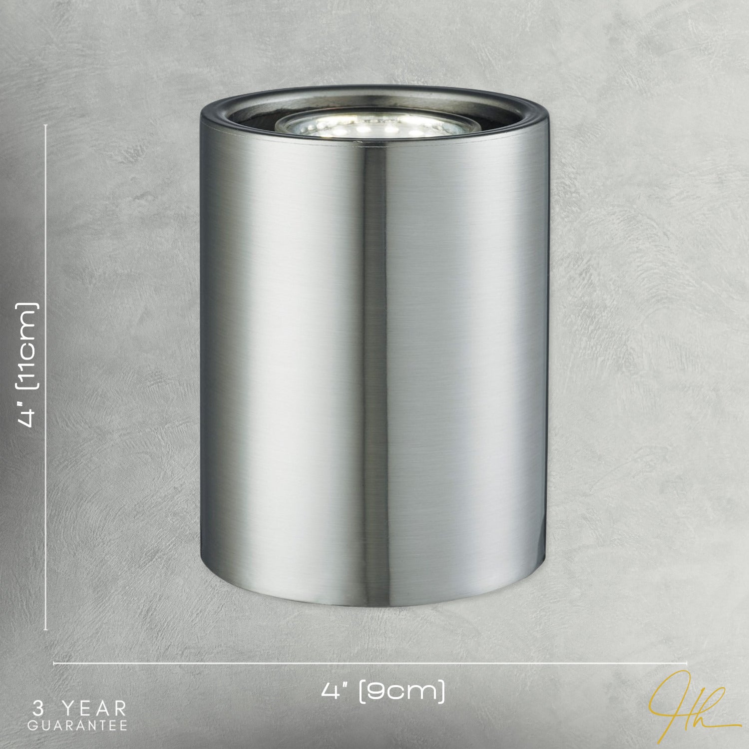 Small and Contemporary Satin Chrome LED Table/Floor Lamp Uplighter Image 7
