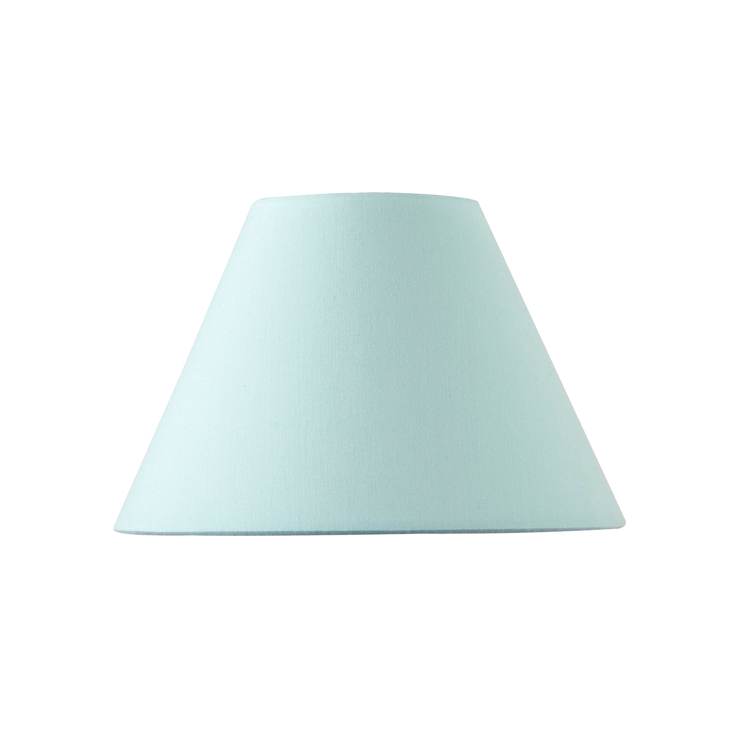 Traditional 8 Inch Duck Egg Blue Cotton Fabric Coolie Lamp Shade Image 3