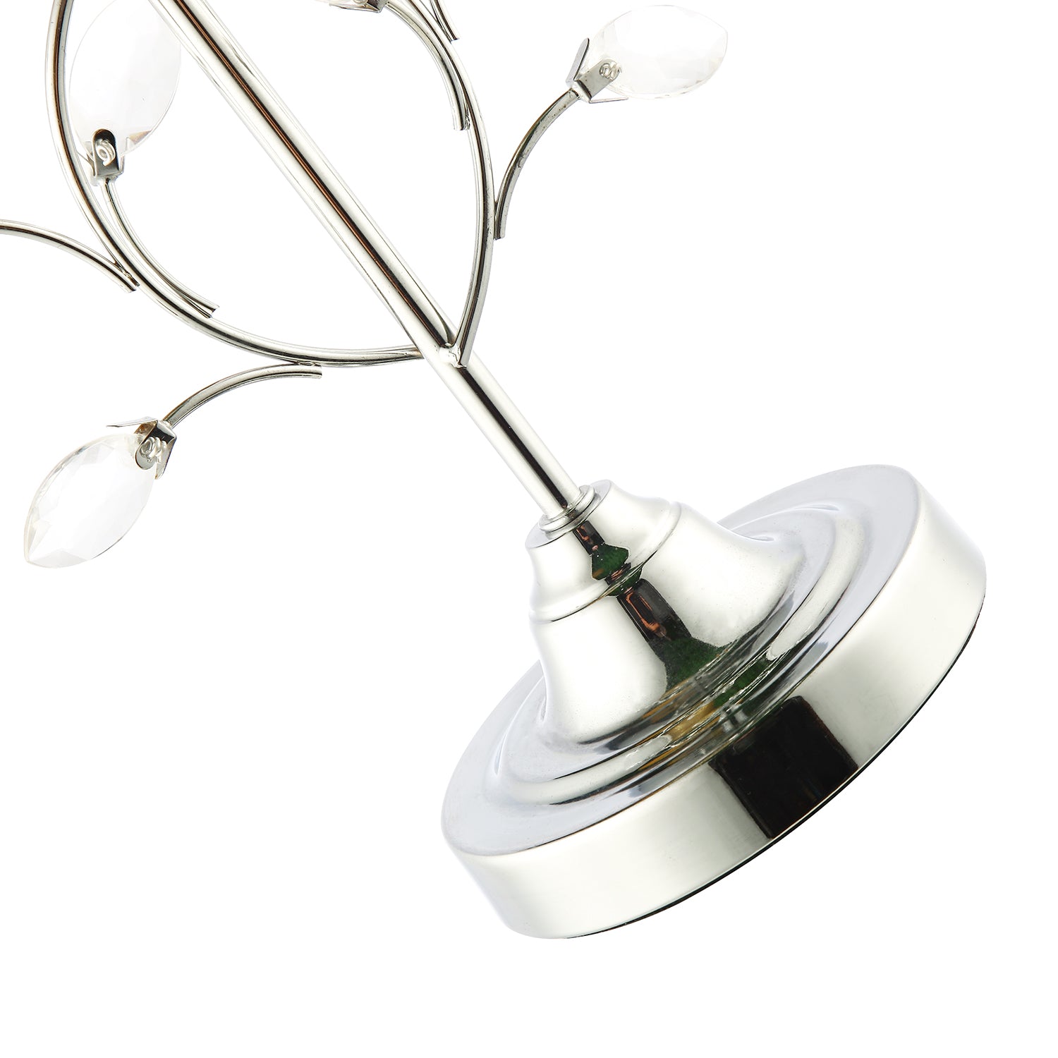 Modern Tree Branch Designed Table Lamp Base in Plated Polished Chrome Image 2