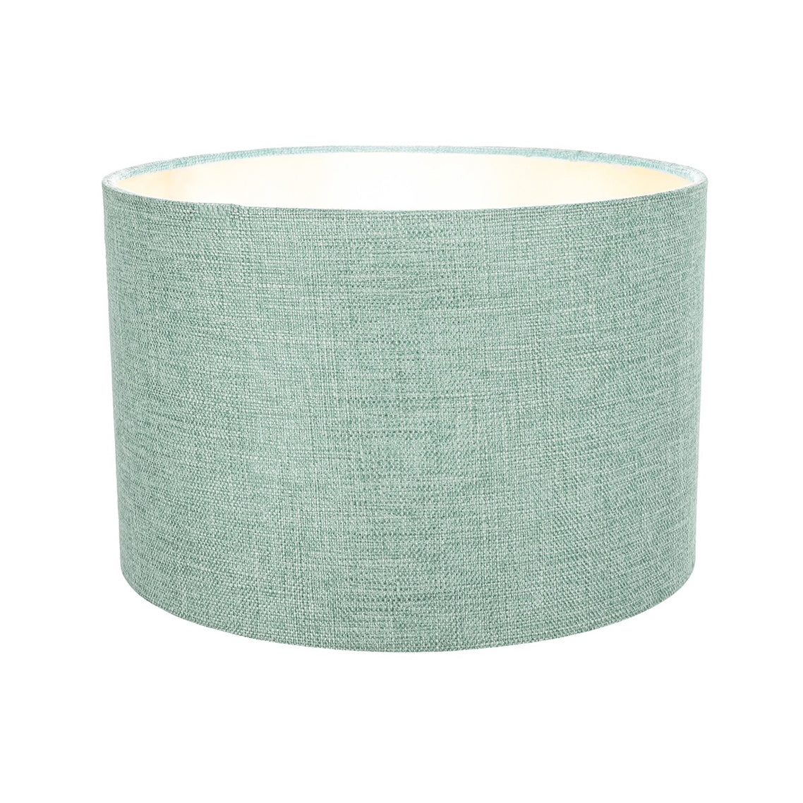 Modern and Elegant Mint Plain Linen Fabric Drum Lamp Shade Maximum Image 3