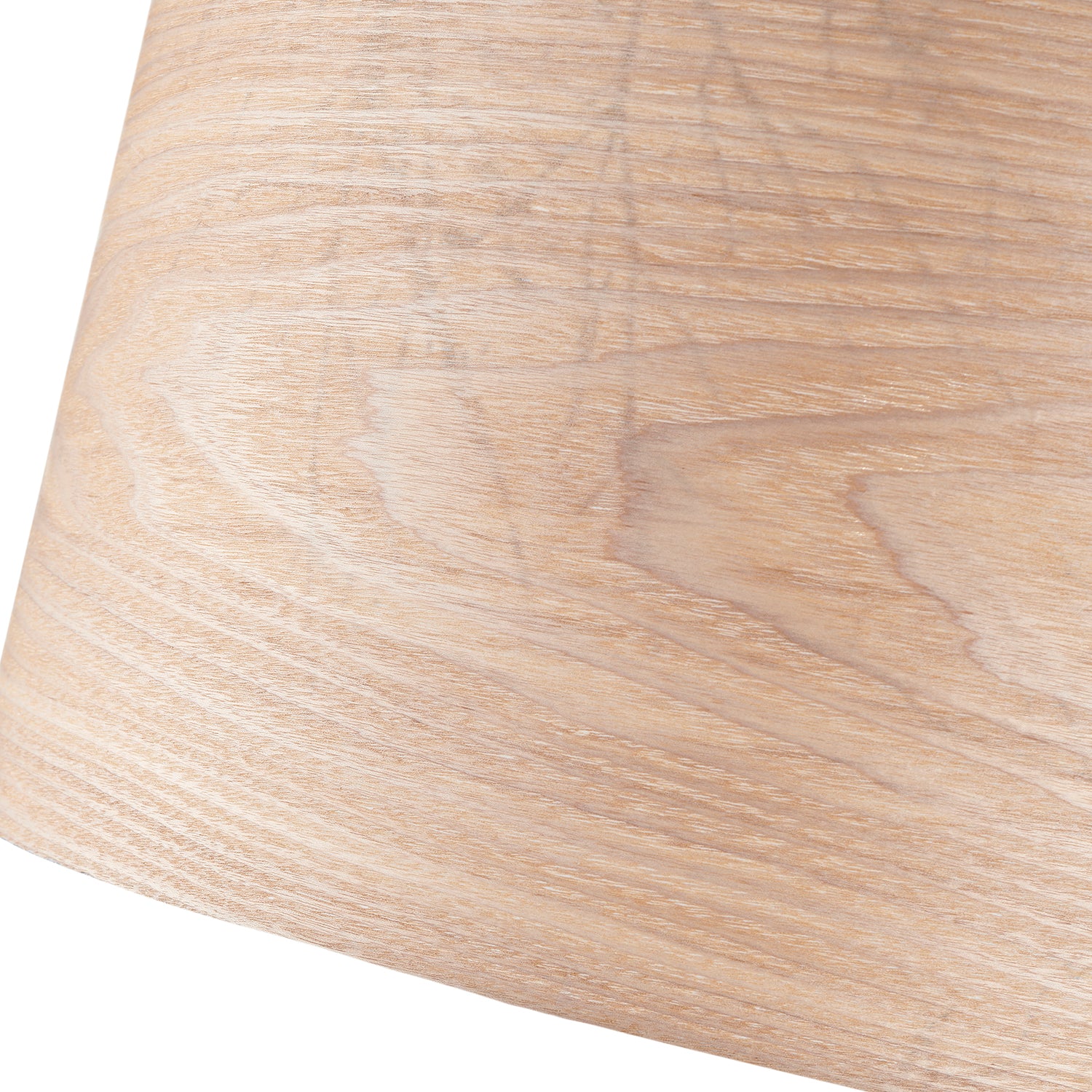 Eco Friendly Bamboo Wood Effect Lampshade with Black Woodland Trees Inner Lining Image 8