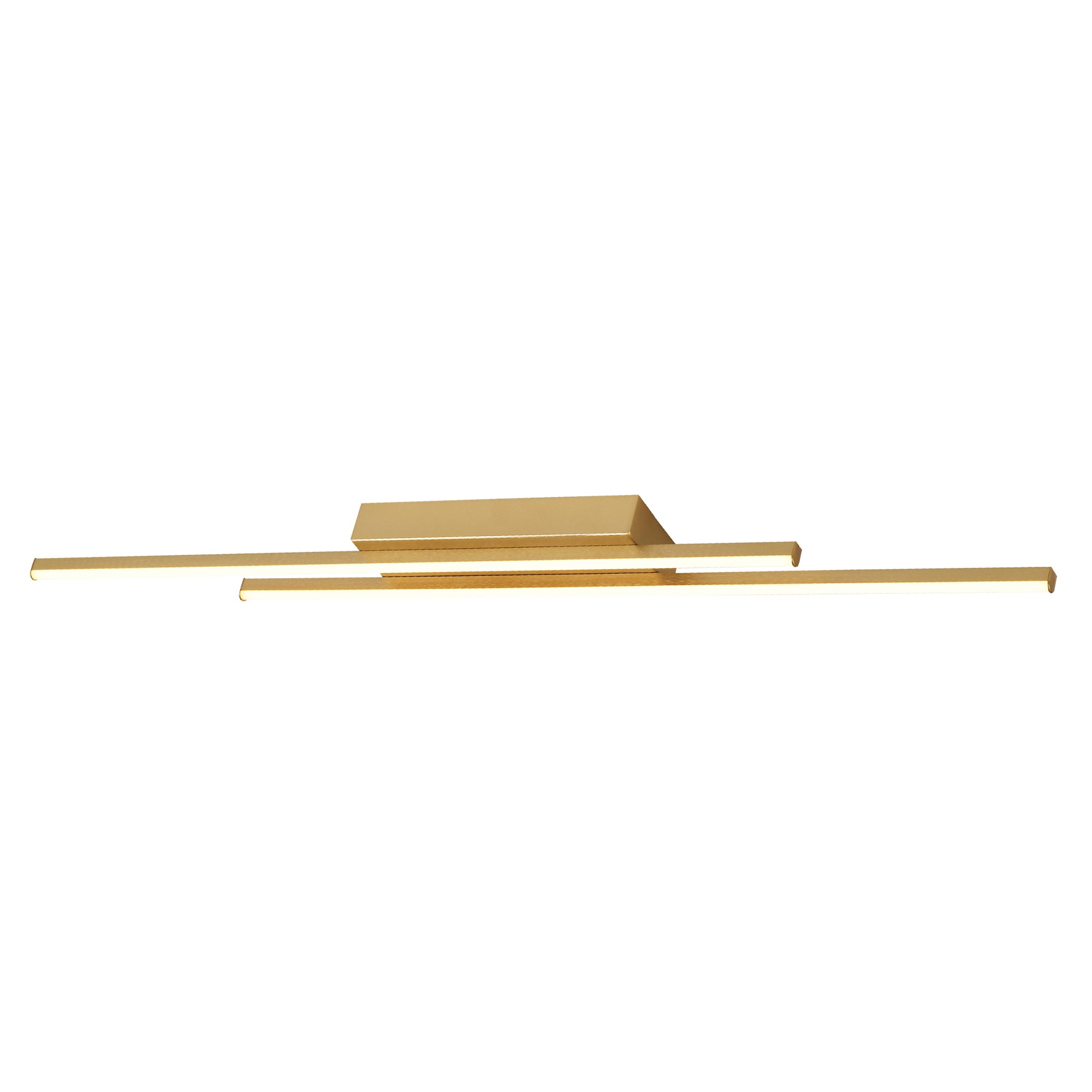 Designer Brushed Gold Metal Kitchen LED 89cm Ceiling Light Fitting Image 2
