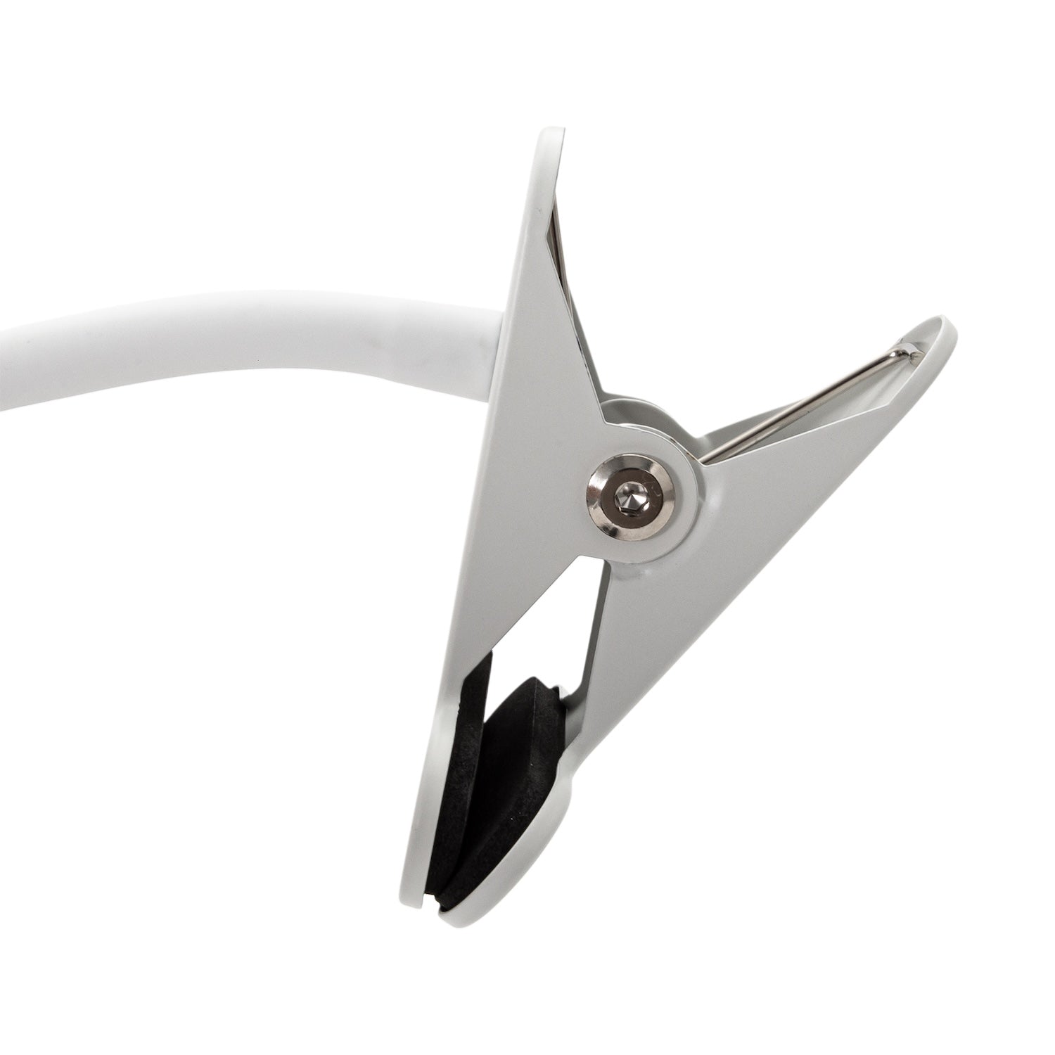 White Rechargeable 3 Speed Clip-On Fan with LED Dimmable Ring Light Image 5