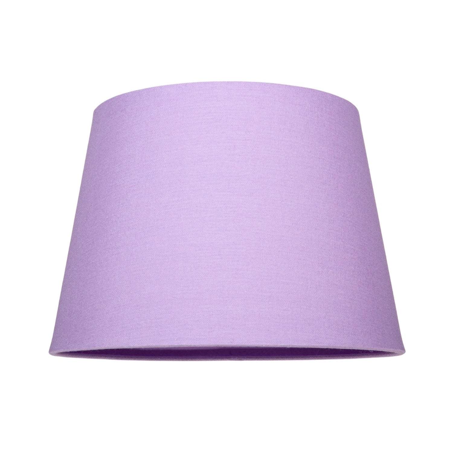 Traditional 8 Inch Soft Lilac Linen Drum Table/Pendant Lamp Shade 40w Maximum Image 1