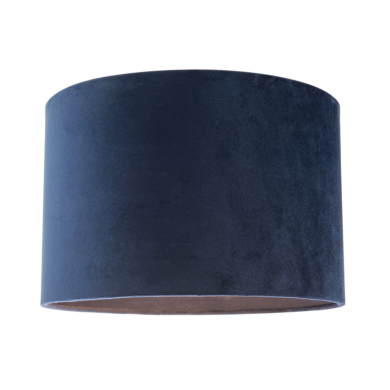 Soft Velvet Midnight Blue Fabric Round Lamp Shade for Table or Pendant Image 1