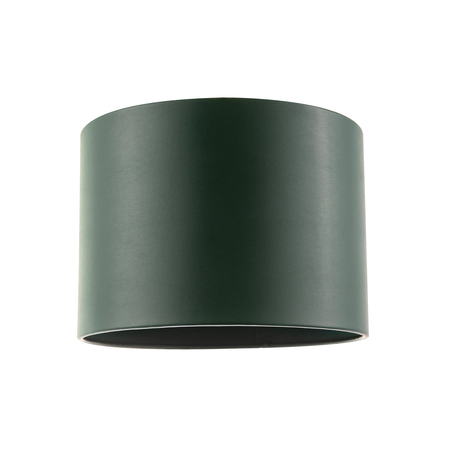 Classic Forest Green Faux Leather Lamp Shade with Inner Cotton Lining Image 1