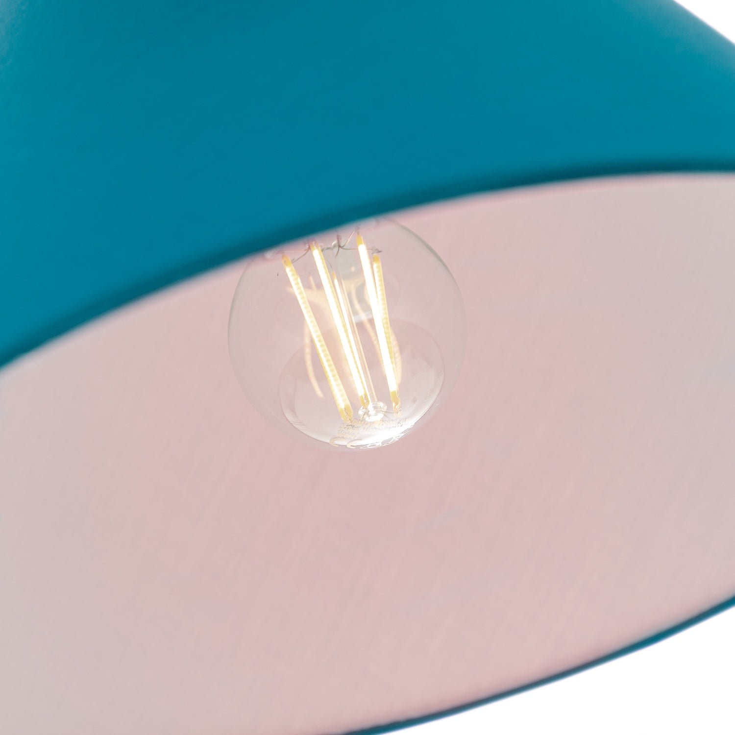 10 Inch Vivid Teal Cotton Coolie Shade for Table Lamp or Pendant Image 2