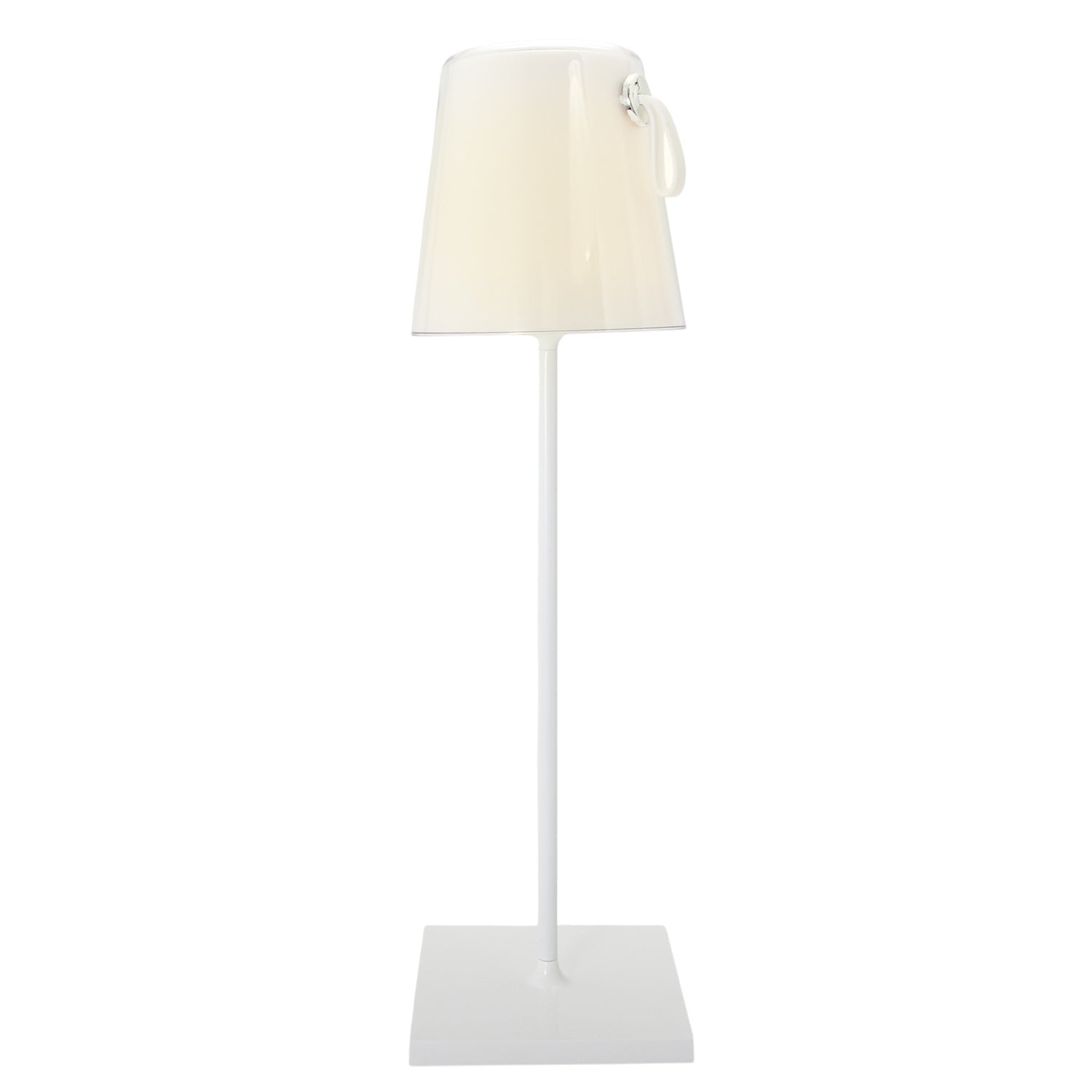 Tall Modern White LED Colour Changing Rechargeable Touch Table Lamp Image 2