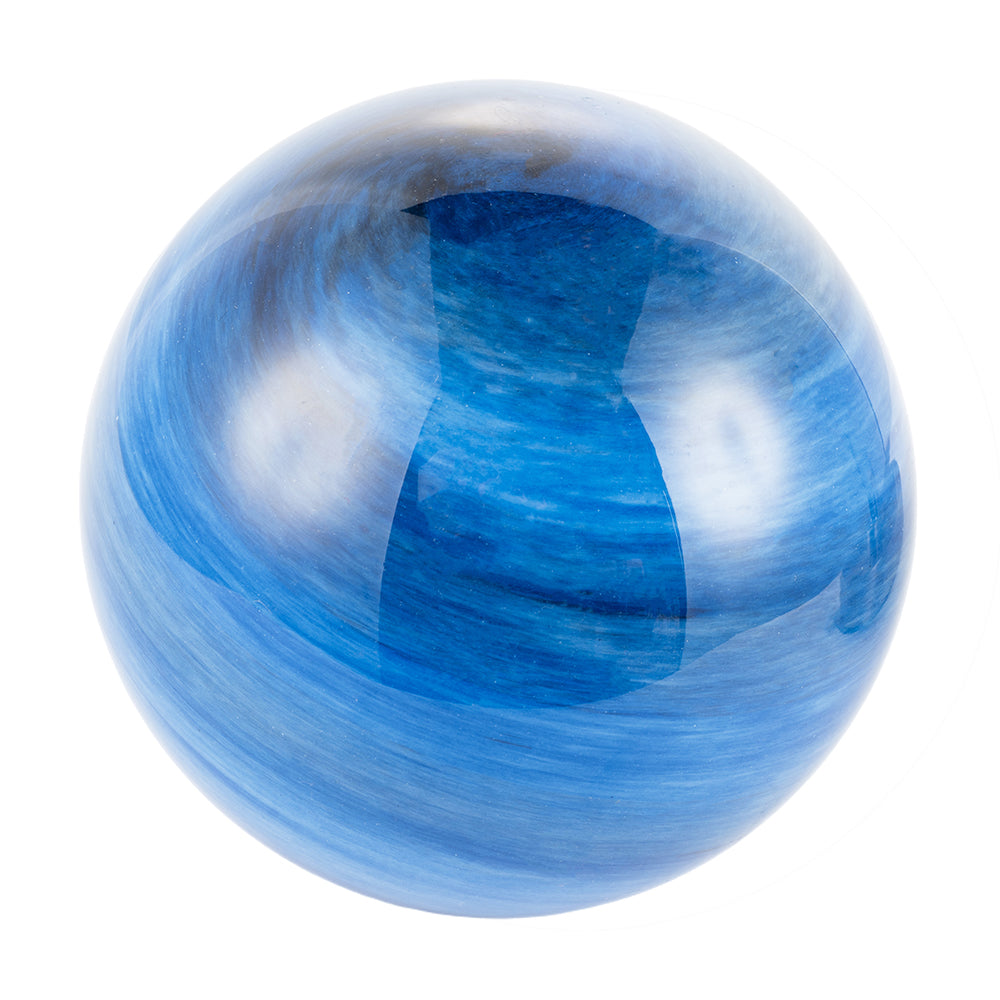 Stylish Pair of Blue Marble Swirl Glass Shades for G9 Lamp Holders Image 2