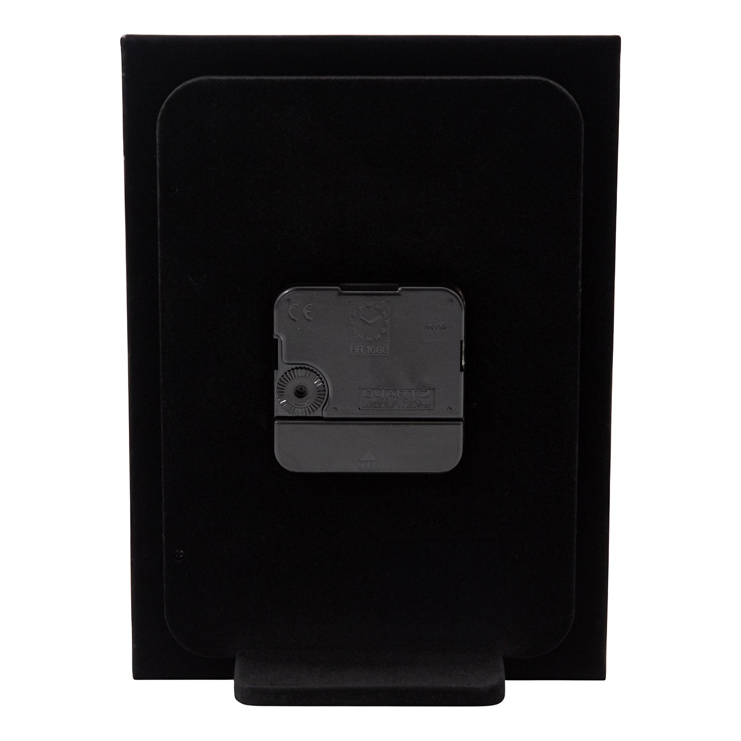 60th Anniversary Clock in White Epoxy with Silver Plated Metal Roses Image 6