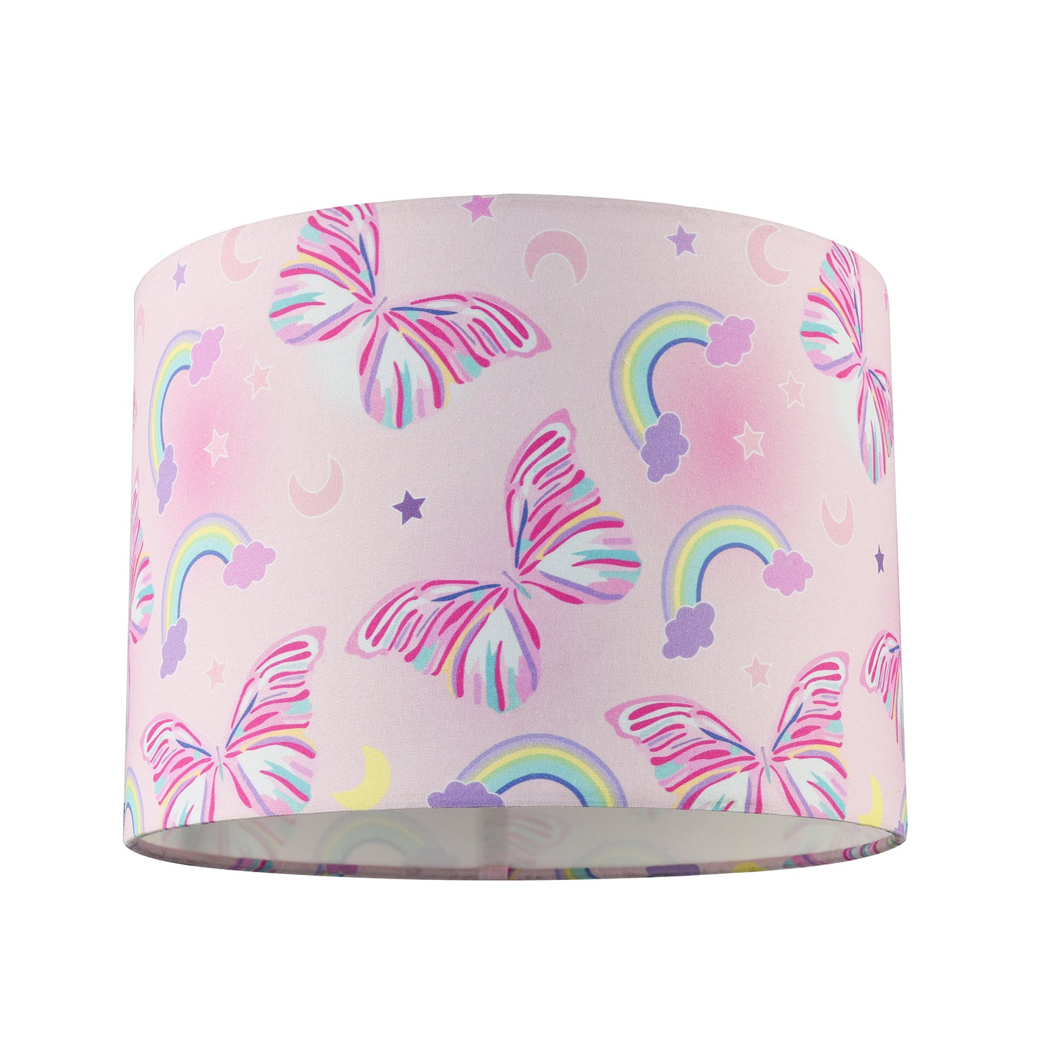 Feminine and Cute Pink Shade with Colourful Butterflies and Rainbows Image 1