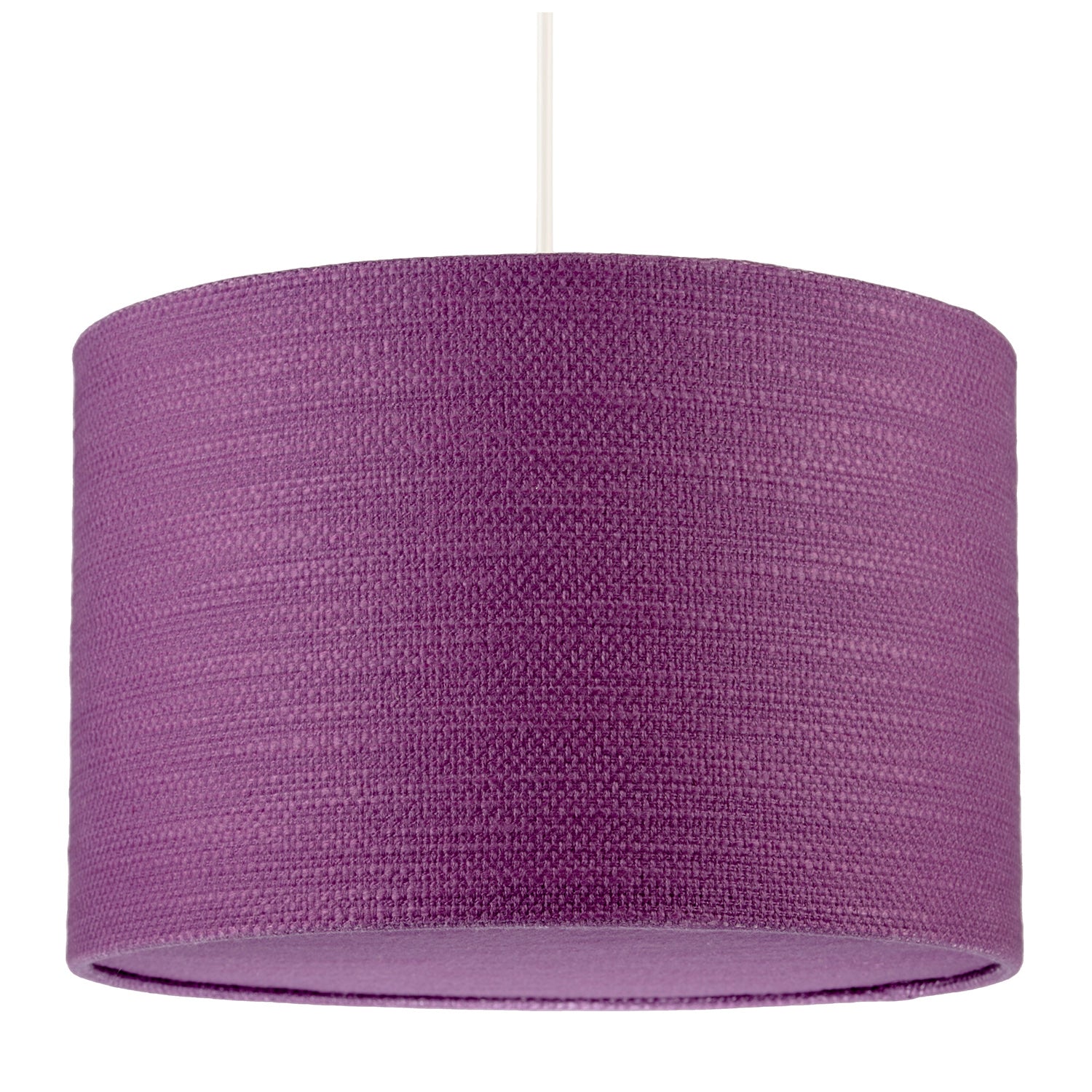 Modern Purple Wine Textured Linen Pendant Light Shade with Diffuser Image 1