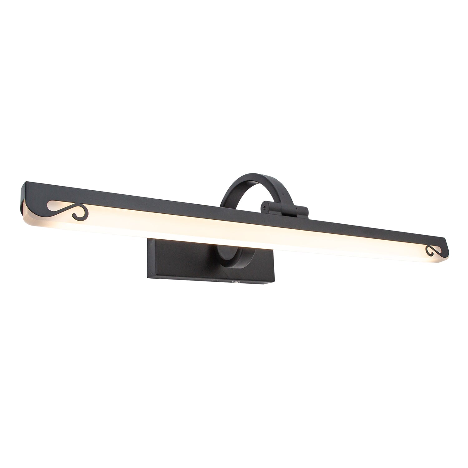 Black Patterned Wireless Rechargeable LED Touch Dimmable Picture Light Image 1