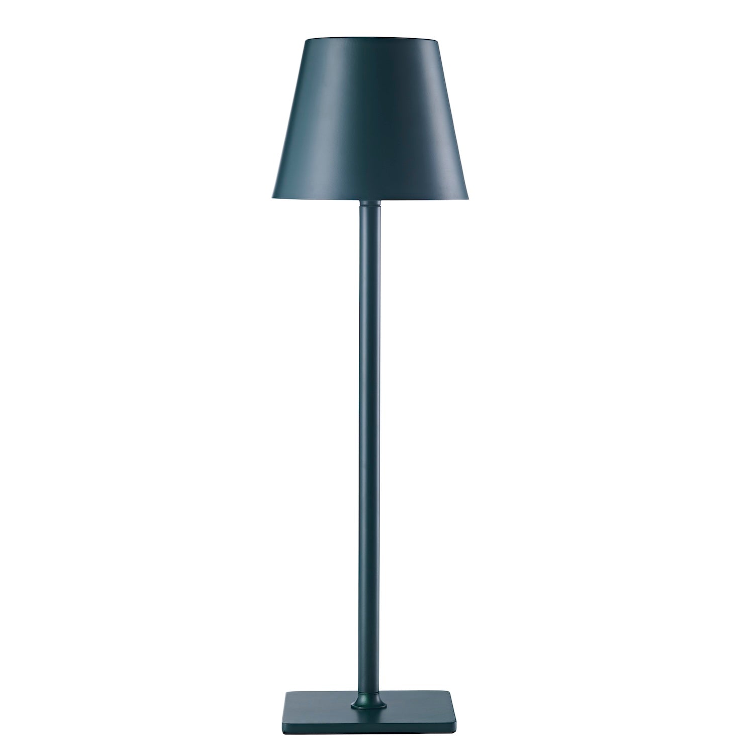 Tall Forest Green Rechargeable Touch Dimmable Table Lamp with Metal Shade Image 1