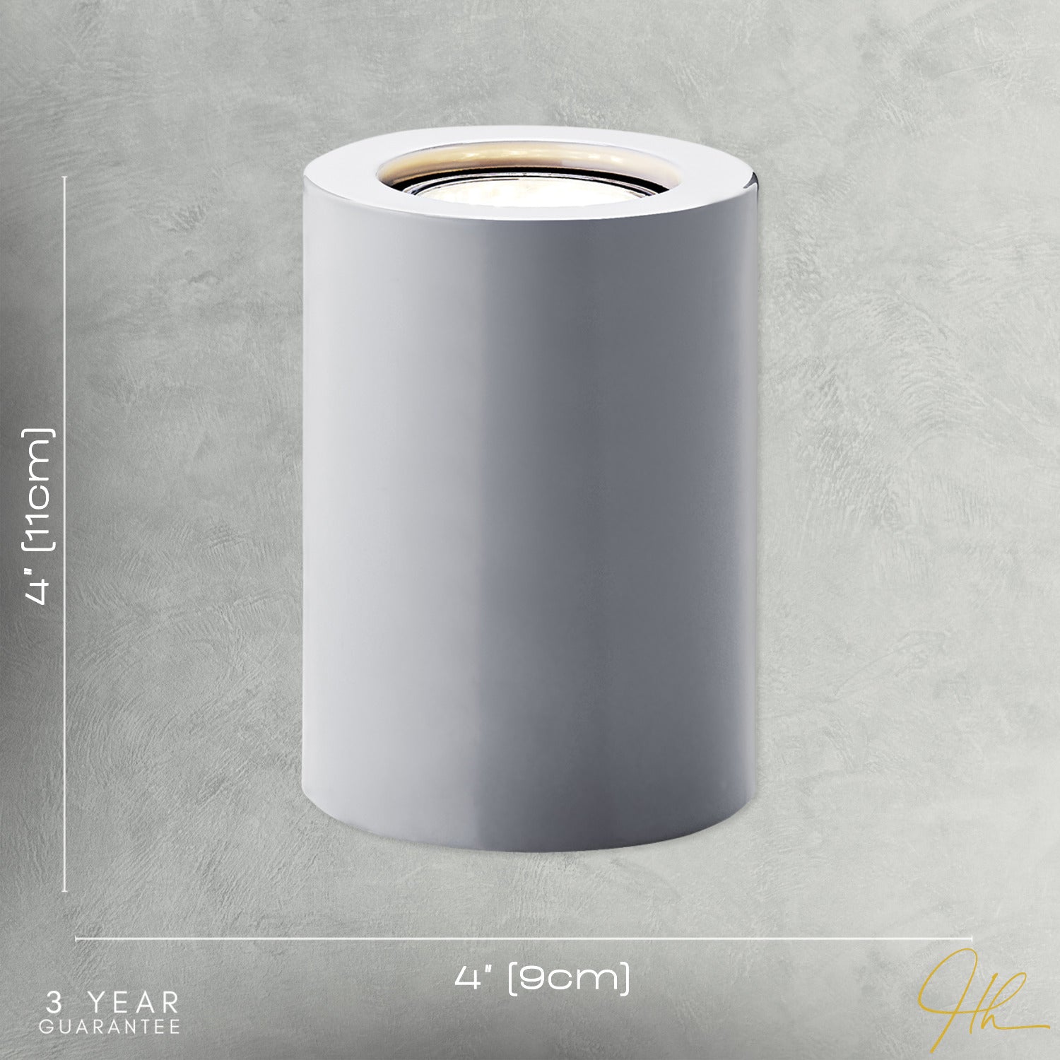 Small and Contemporary Grey Gloss LED Table/Floor Lamp Uplighter Image 7