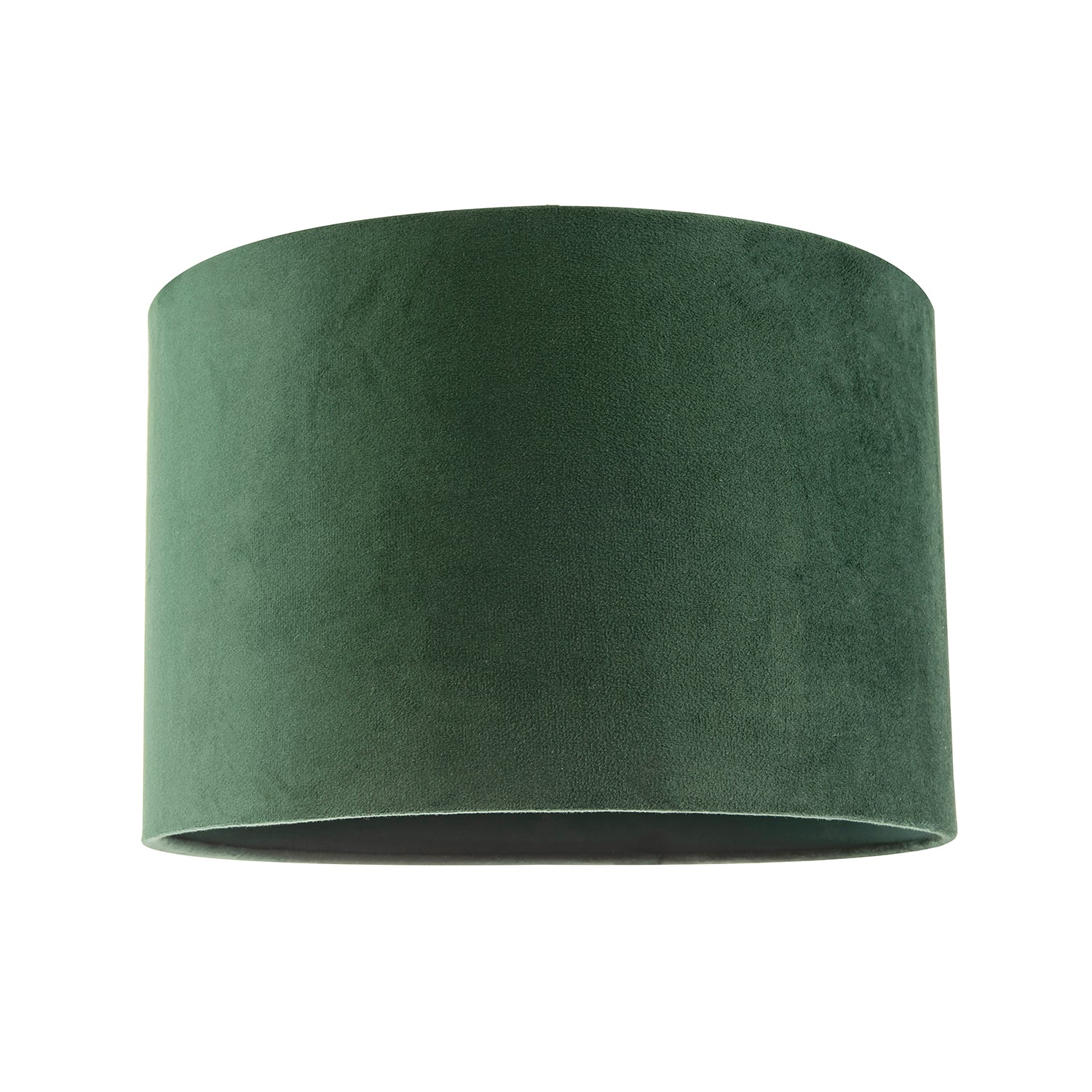 Soft Velvet Forest Green Fabric Round Lamp Shade for Table or Pendant Image 1
