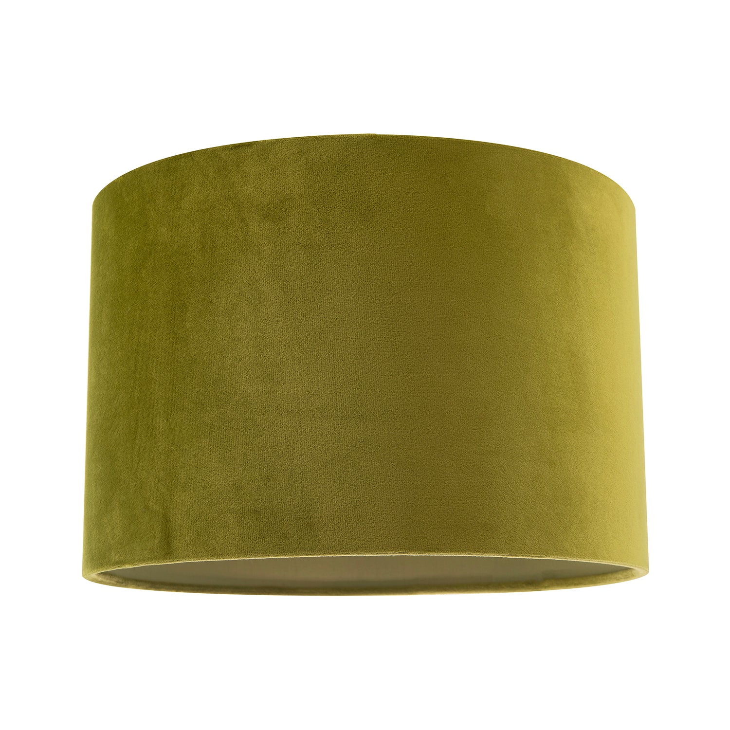 Soft Velvet Olive Green Fabric Round Lamp Shade for Table or Pendant Image 1