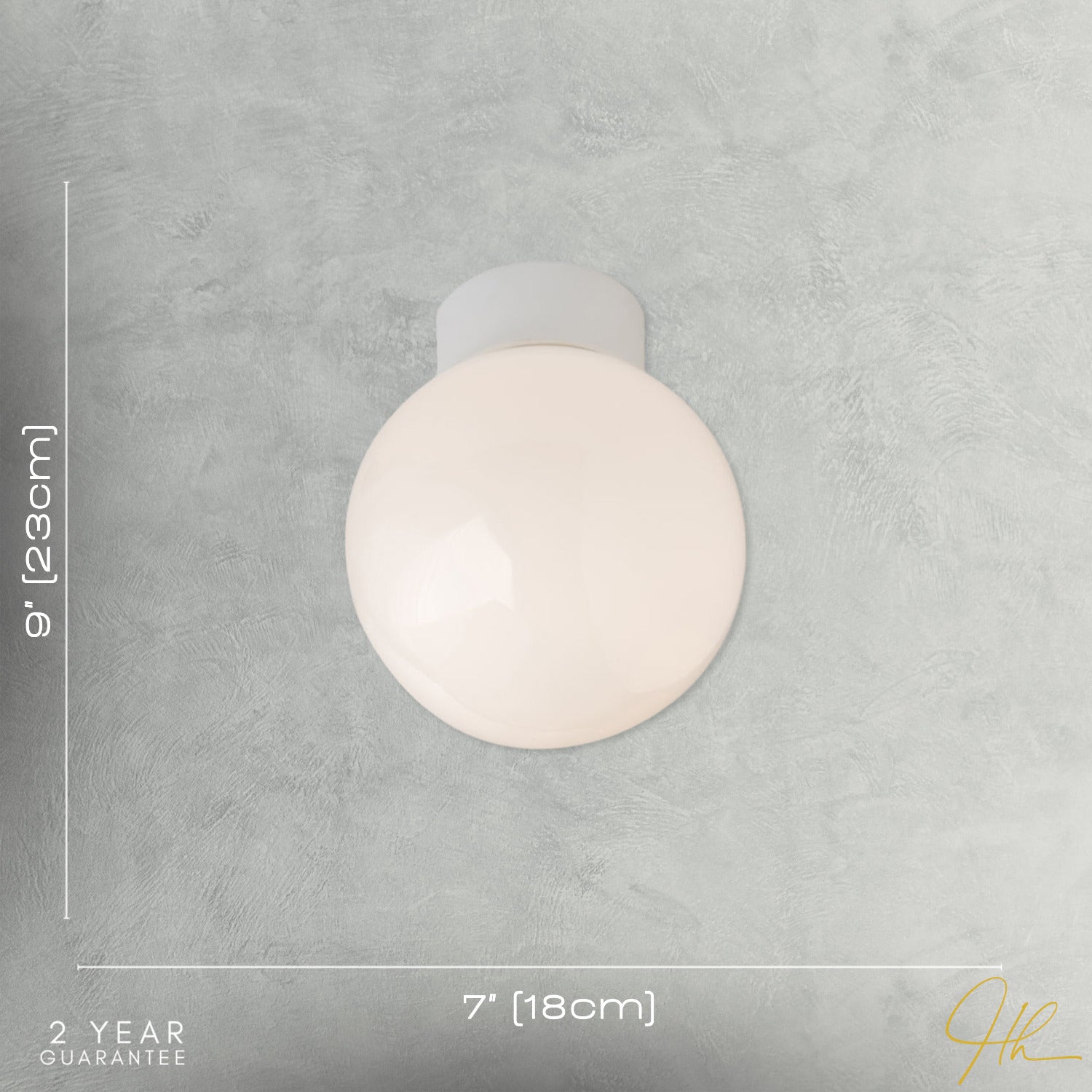 Traditional Opal Glass Globe IP44 Bathroom Ceiling Light Fitting Image 7