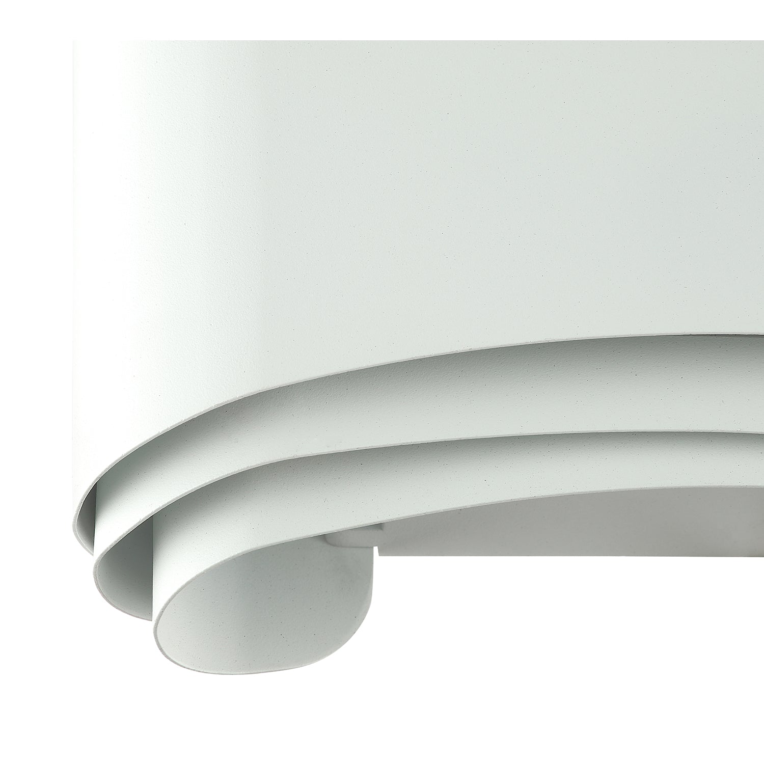Modern Matt Silver Outdoor IP44 Rated LED Triple Tier Design Wall Light Fitting Image 4