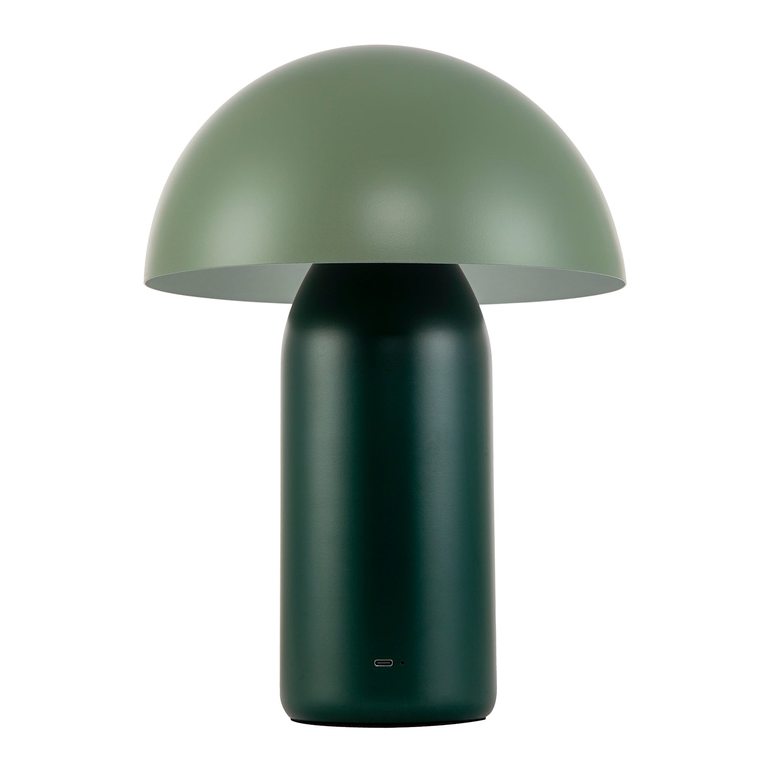 Modern Rechargeable Mushroom Lamp in Two Tone Green with Touch Button Image 1