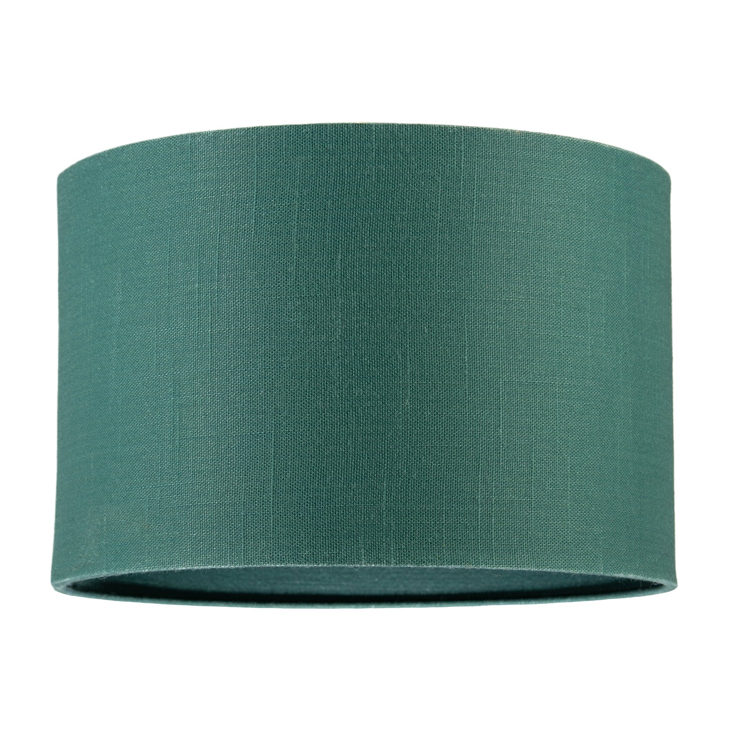 Designer Fir Forest Green Textured Linen Fabric Circular Lamp Shade Image 1