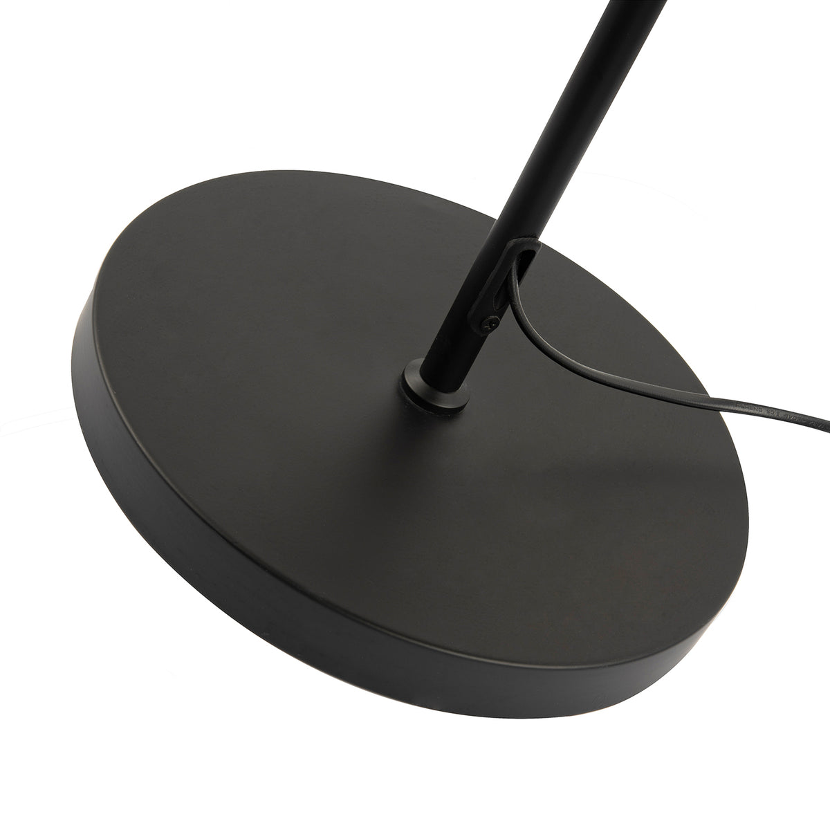 Modern Matte Black Floor Lamp with Forest Green Velvet Scallop Shade Image 5