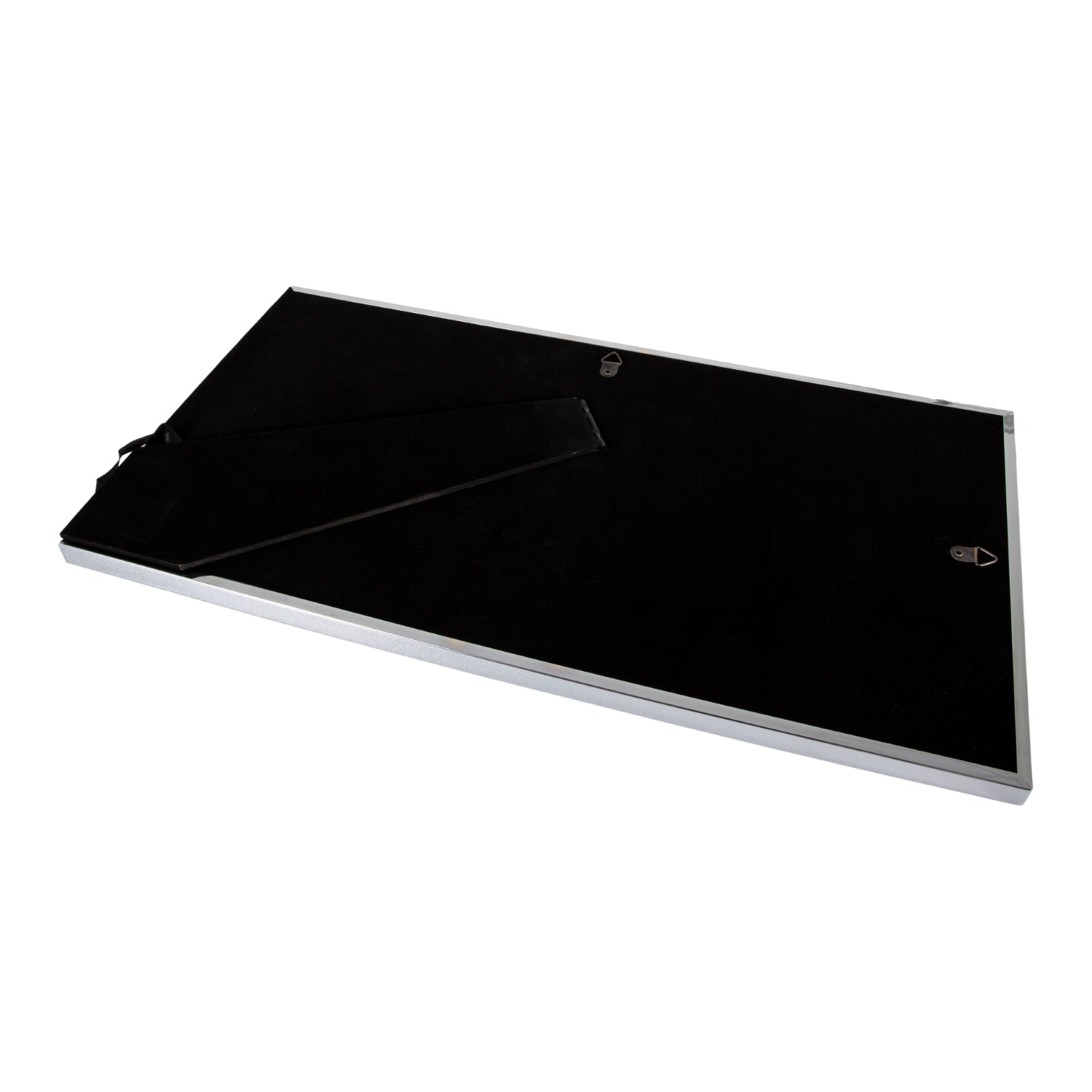 Black Gloss and Chrome Plated Metal Triple Collage Photo Frame for Wall or Table Image 5