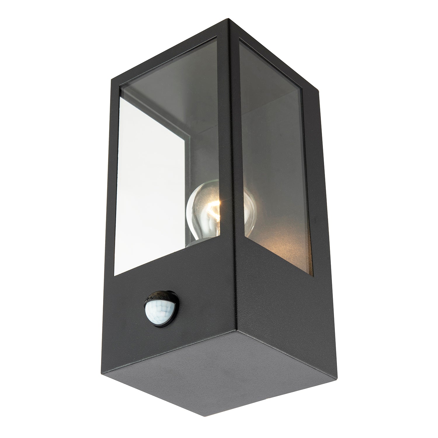 Modern Outdoor PIR Sensor Wall Light Fitting with Box Lantern Shape IP44 Rated Image 8