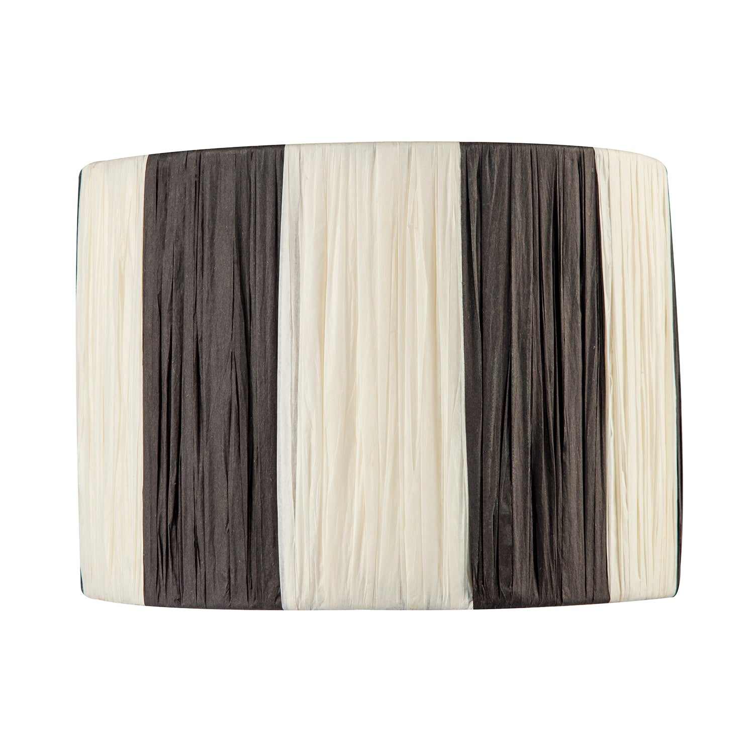 Designer Two Tone Black and White Folded Pleated Paper Lamp Shade Image 3