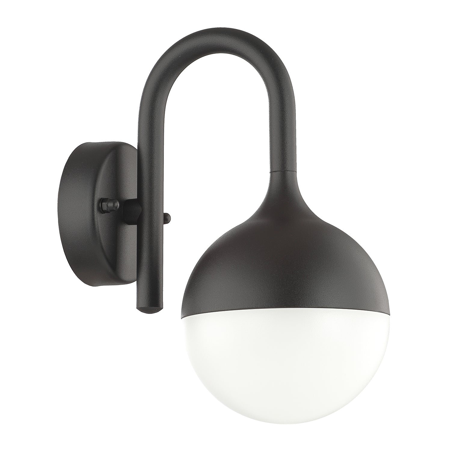 Modern Matt Black Outdoor Lantern Wall Light Fitting with Low Energy LED Power Image 2