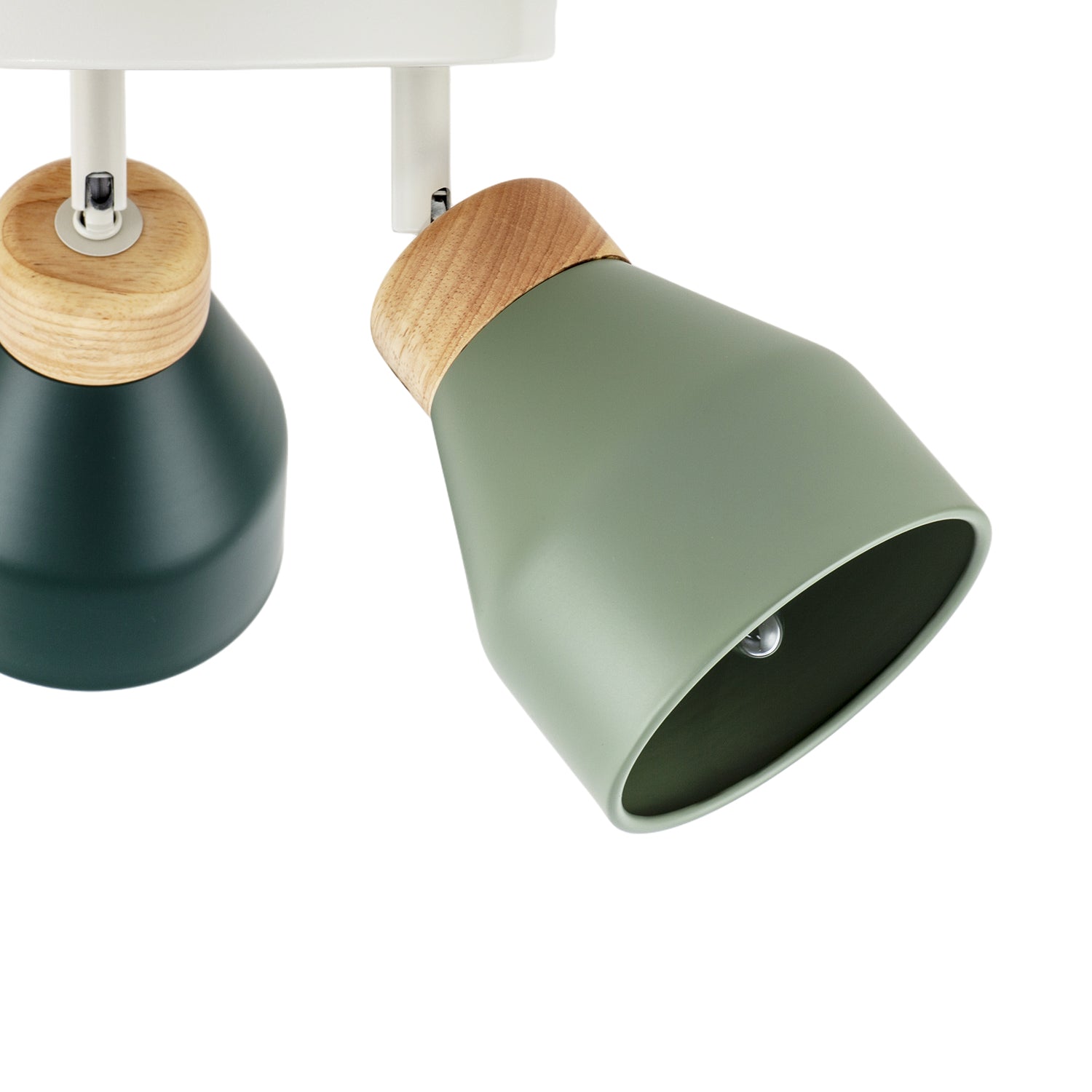 Modern Scandinavian Style Spot Ceiling Light in Olive and Forest Green Image 5