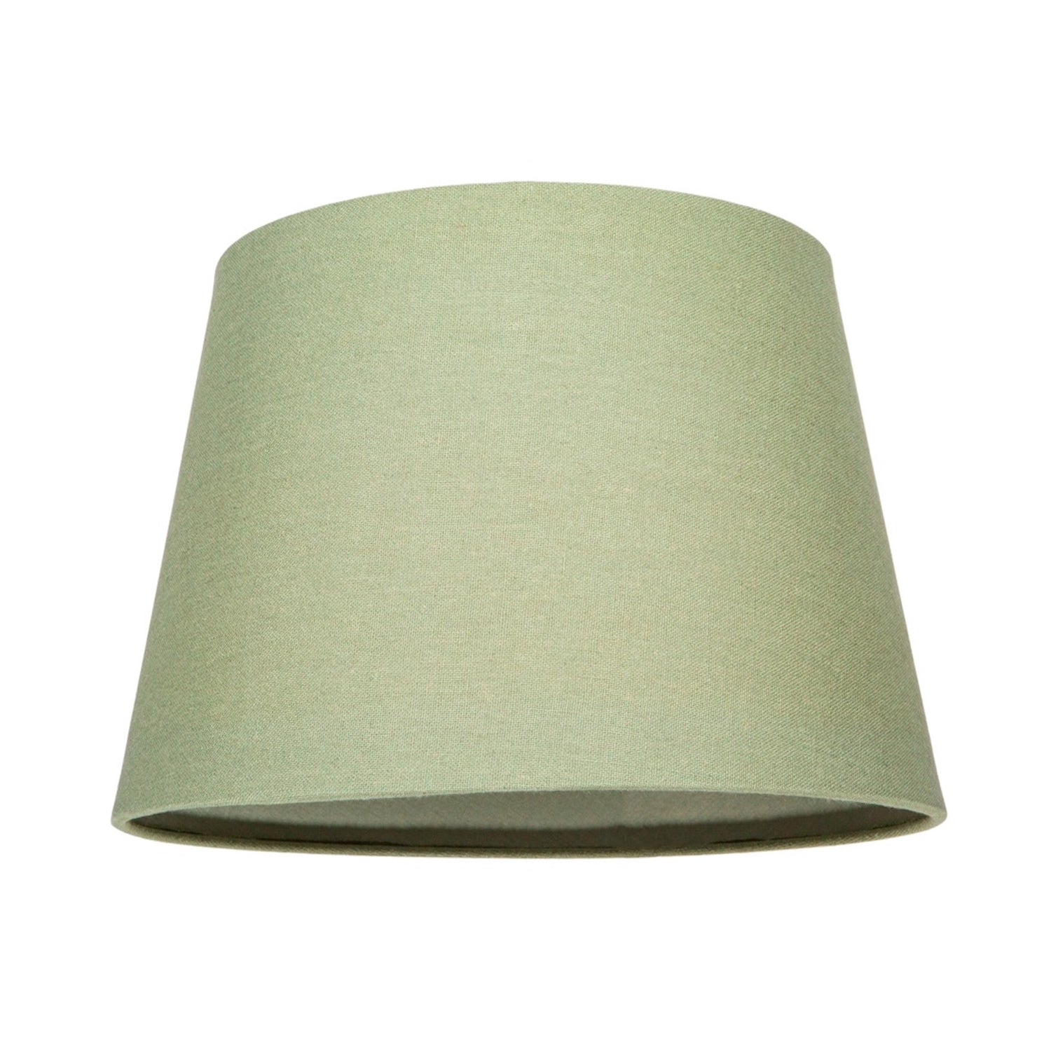 Traditional 8 Inch Olive Green Linen Drum Table/Pendant Lamp Shade 40w Maximum Image 1