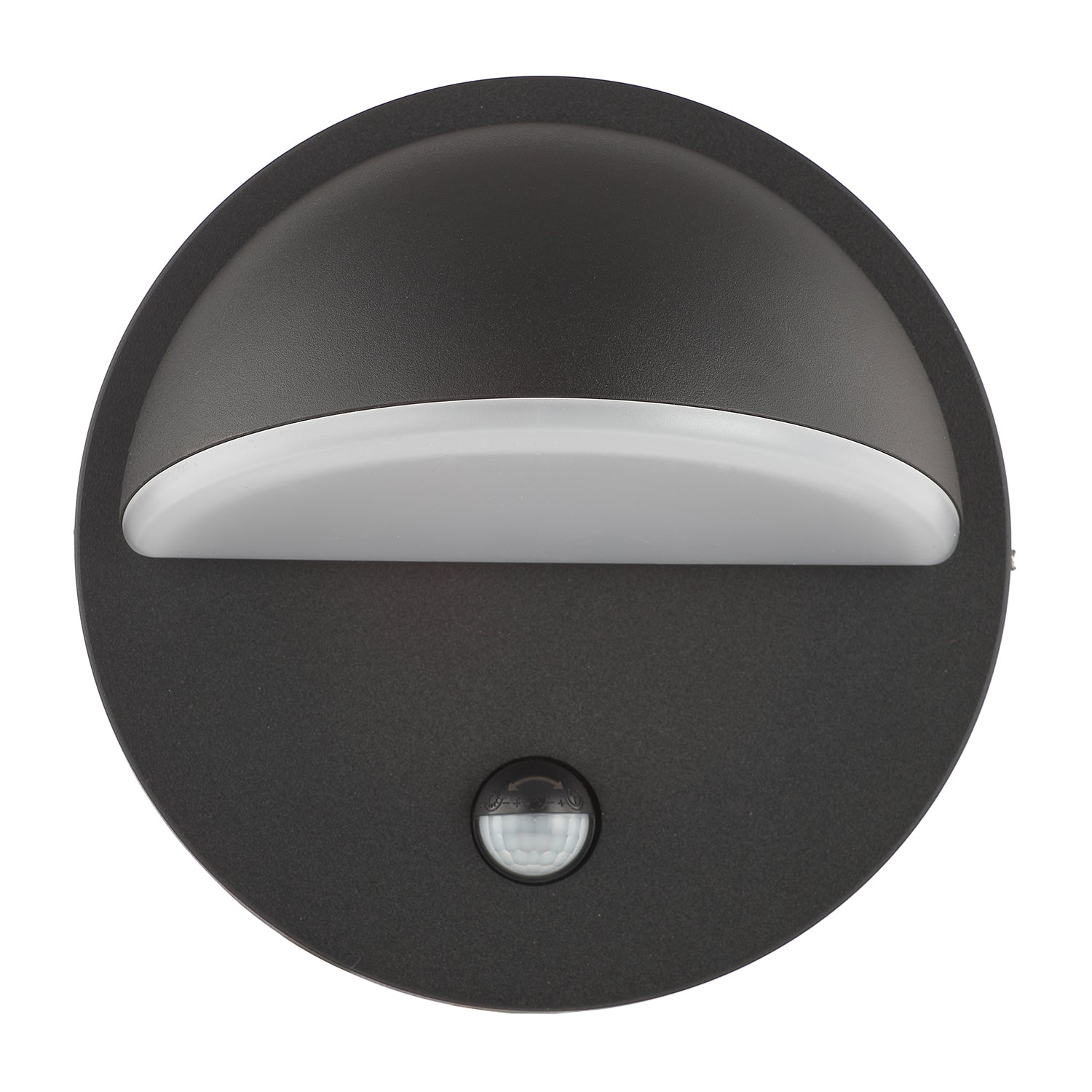 Modern Designer PIR Sensor LED Outdoor Wall Light Fitting with Matt Black Body Image 3