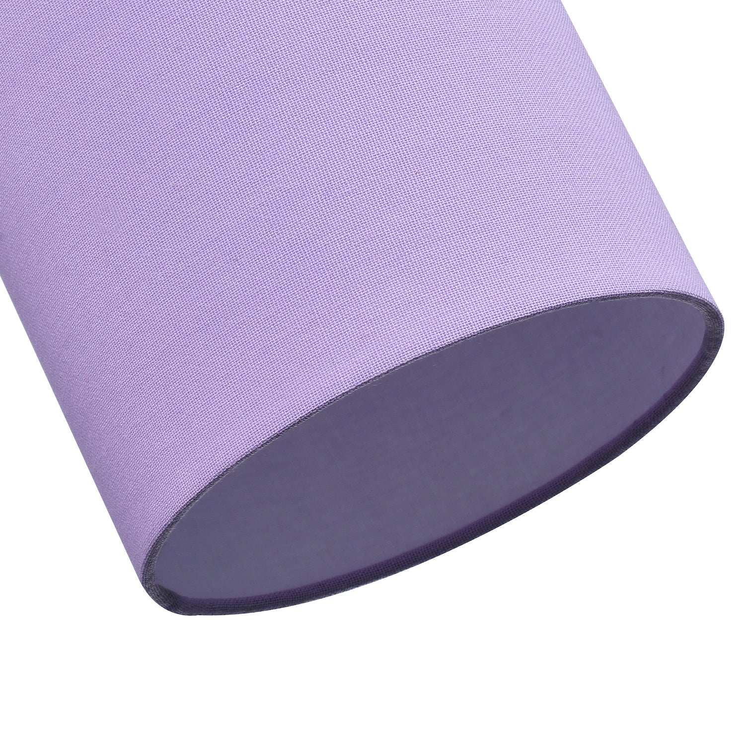 Contemporary and Elegant Soft Lilac Linen Fabric 18cm High Cylinder Lamp Shade Image 5