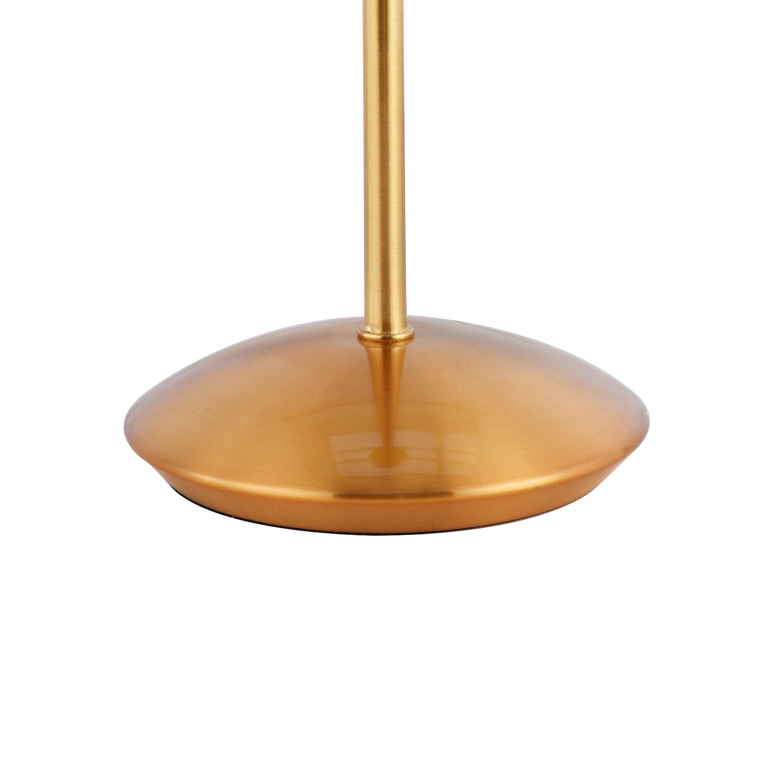 Contemporary and Sleek Brushed Gold Metal Table Lamp Base with Inline Switch Image 2