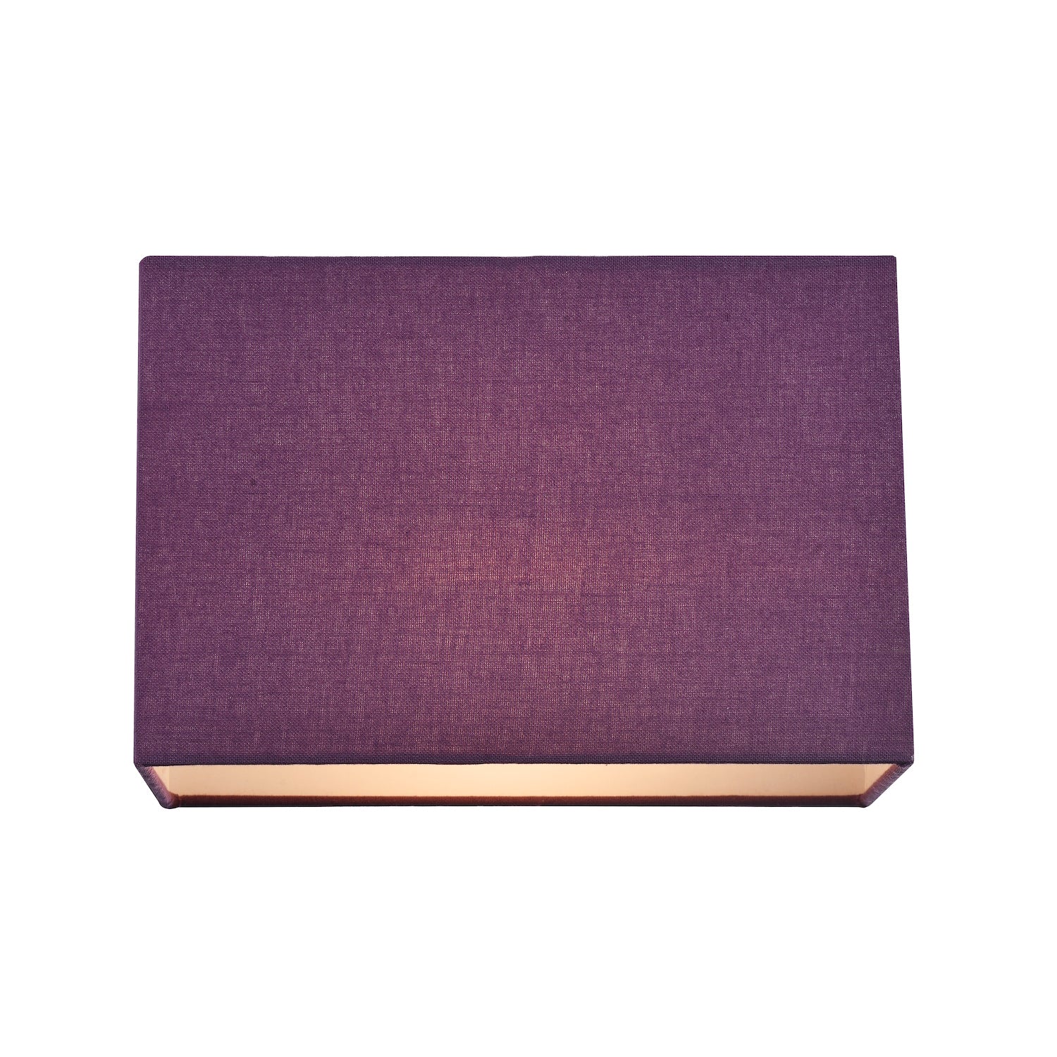 Contemporary and Stylish Vivid Purple Linen Fabric Rectangular Lamp Shade Image 2